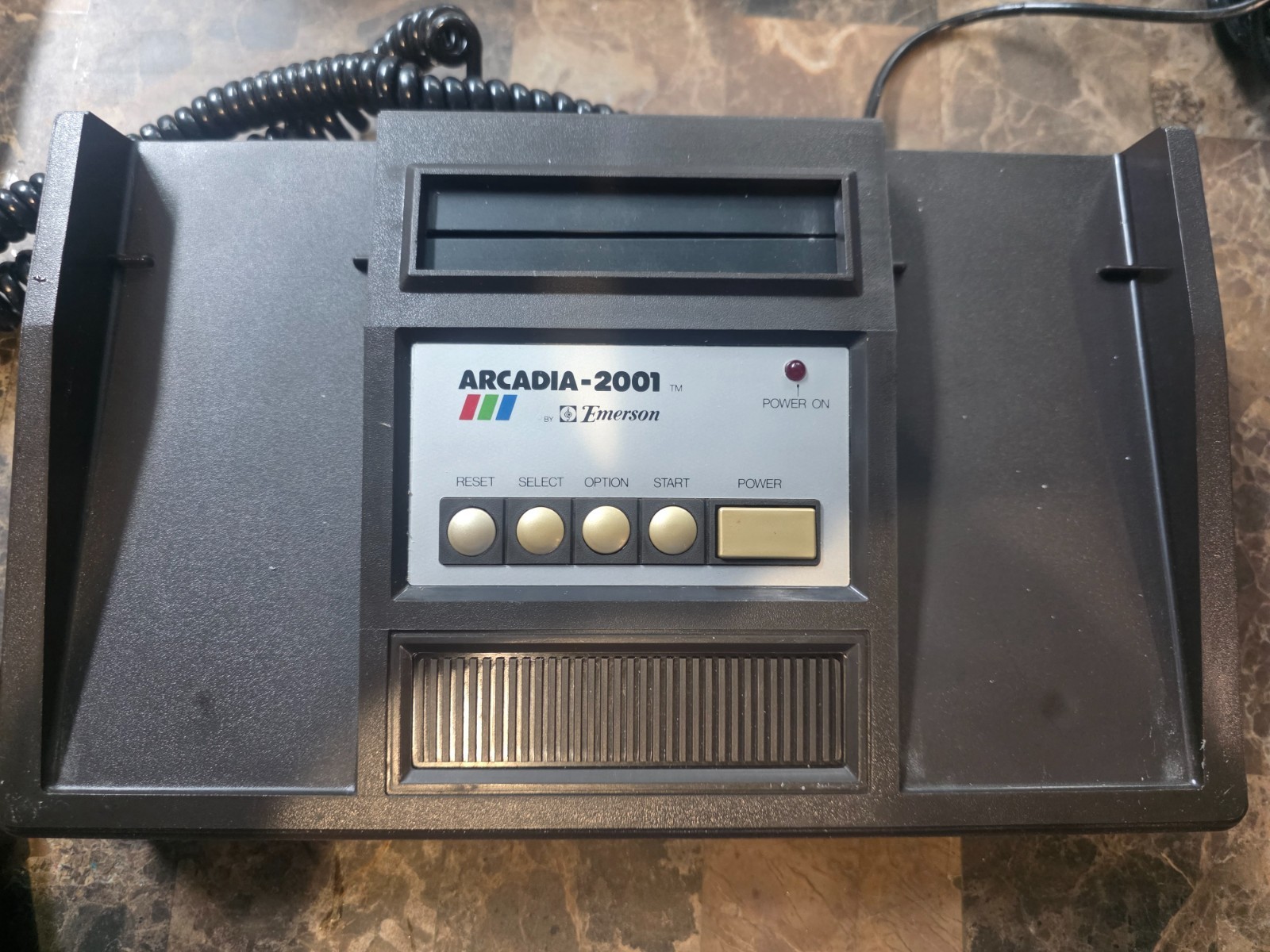 Emerson Arcadia 2001 Video Game Console + Space Raiders CIB + Original foam