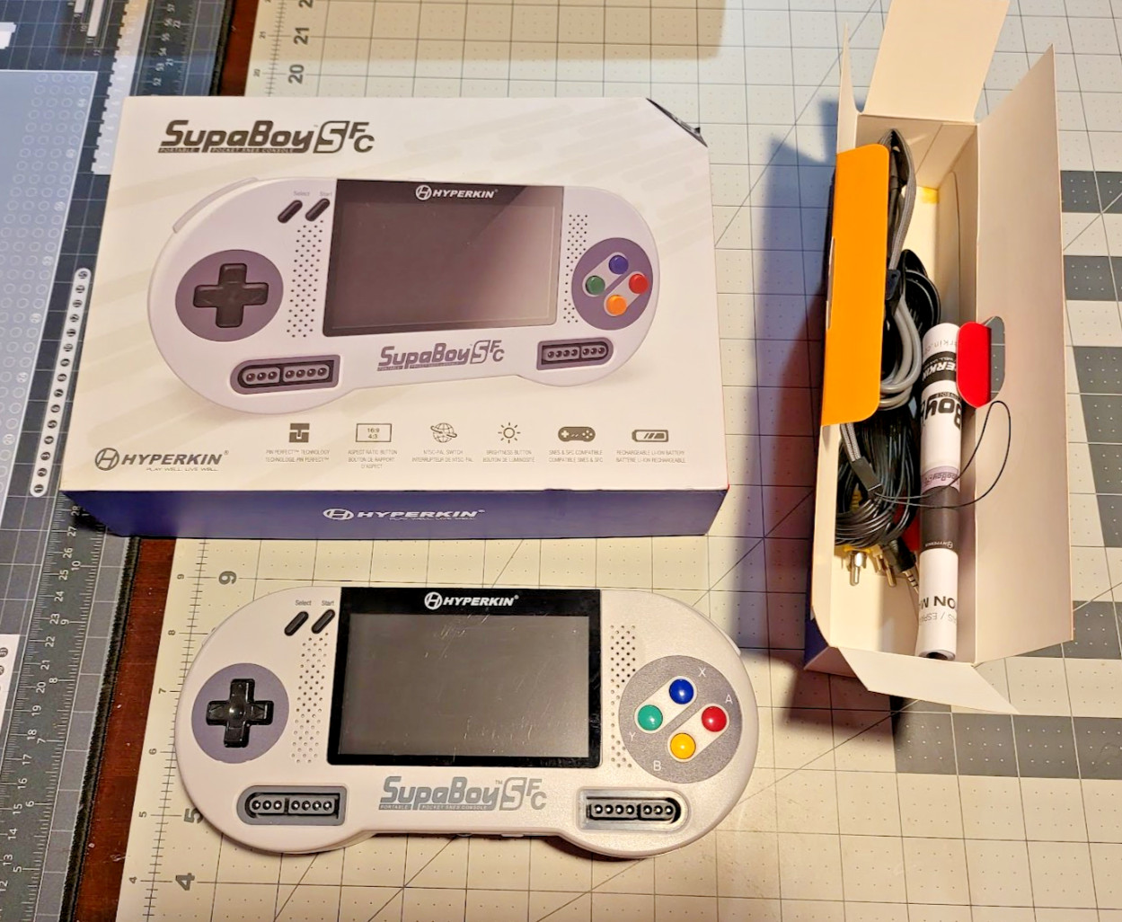 Hyperkin Supaboy SFC Cib Rare Color TESTED & WORKS