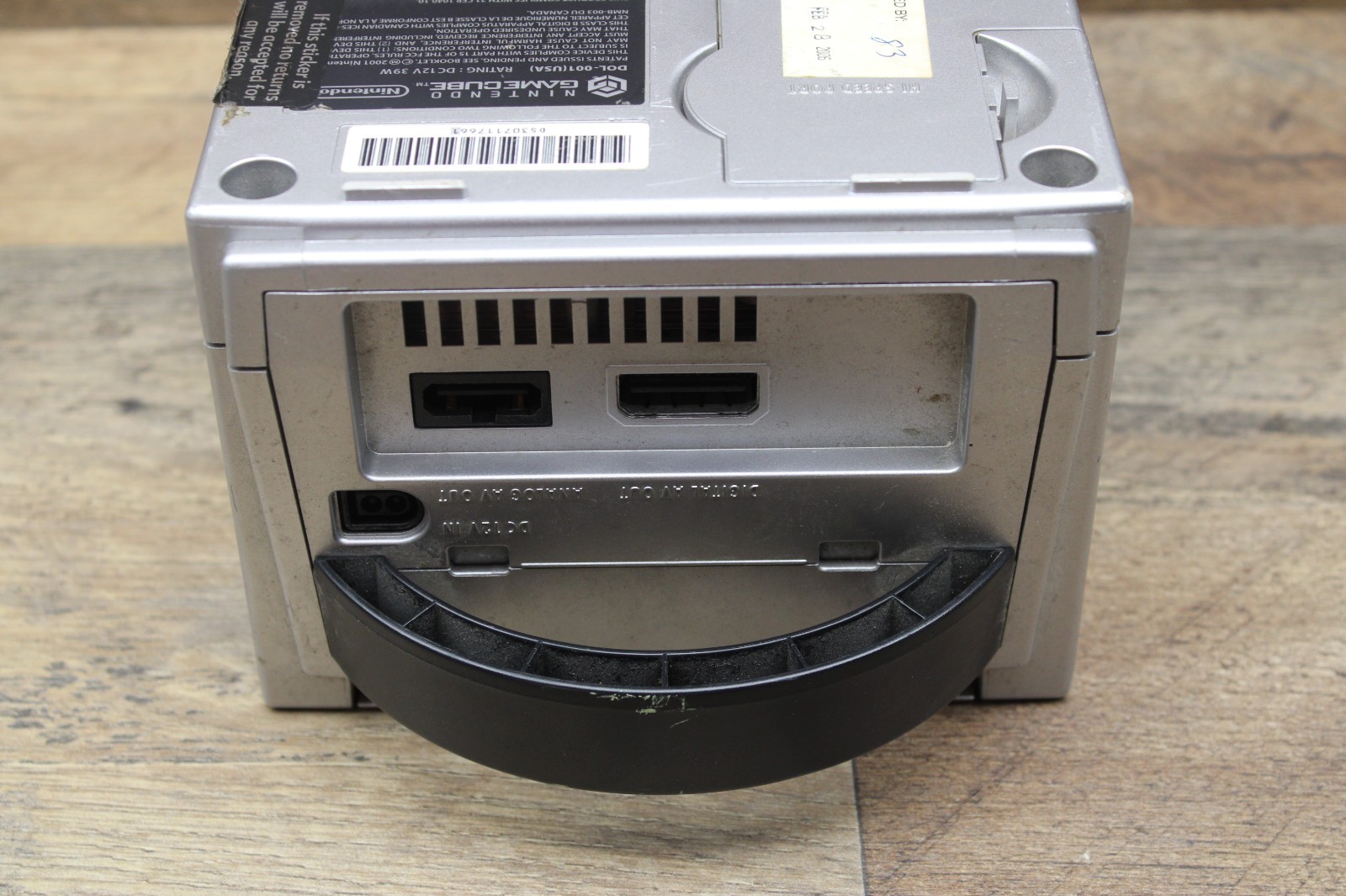 Nintendo GameCube Platinum Silver DOL-001 USA | Console Only – Tested Discolored
