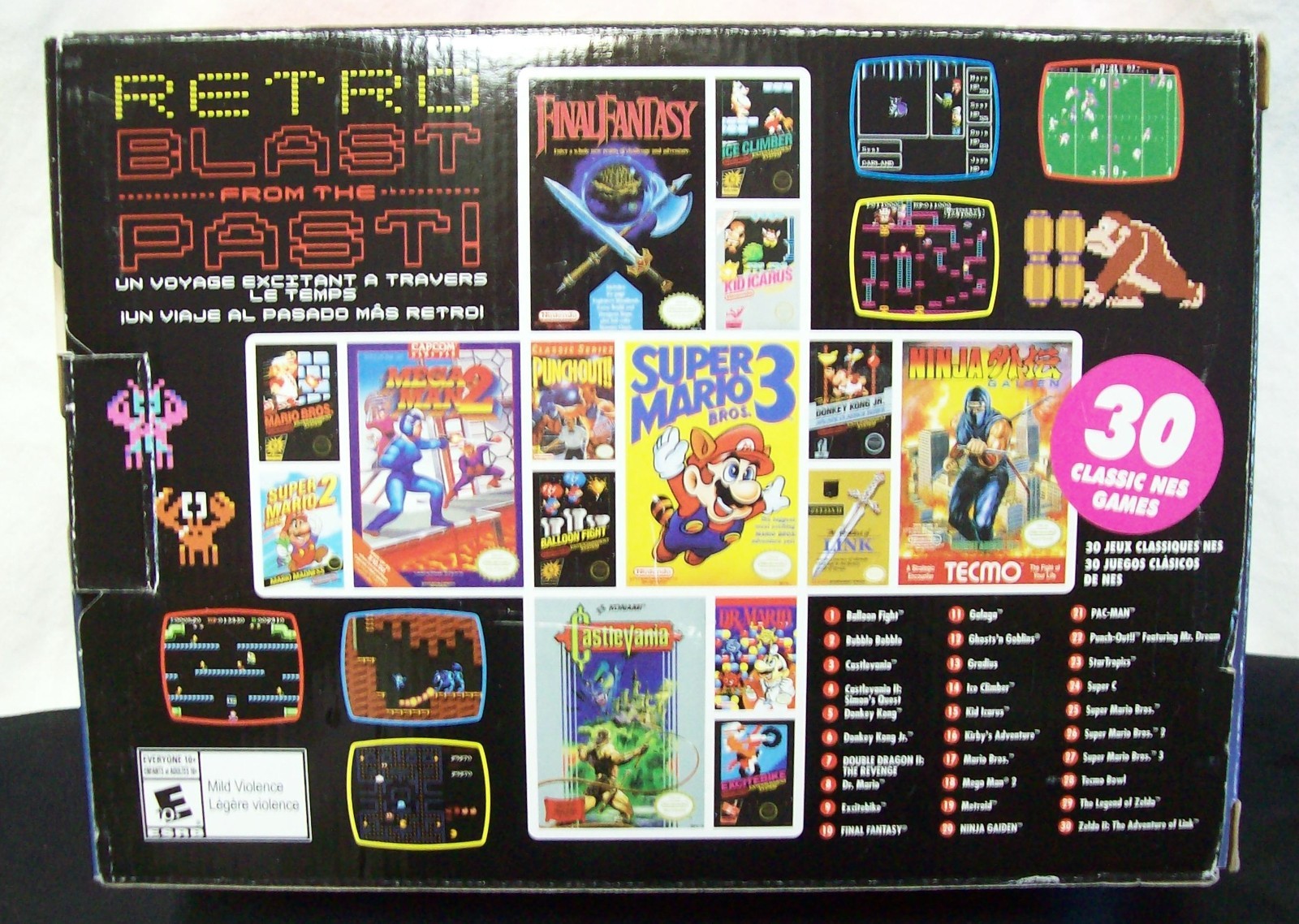 NES Classic Edition CLV-001 Nintendo 30 Games Console Controller Cables Charger
