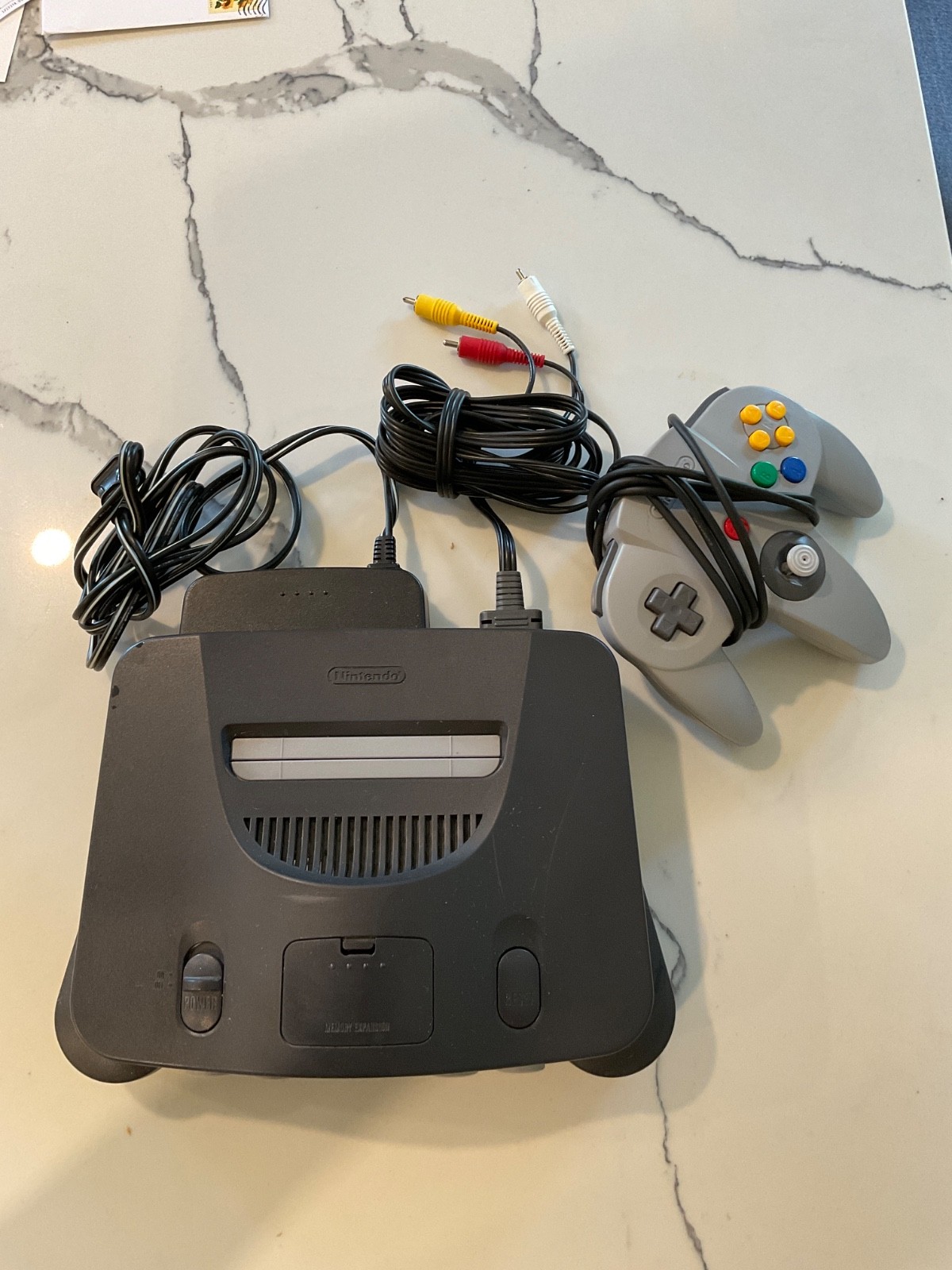 Nintendo 64 Home Console – Black With Cables And Controller Tested Working CLEAN