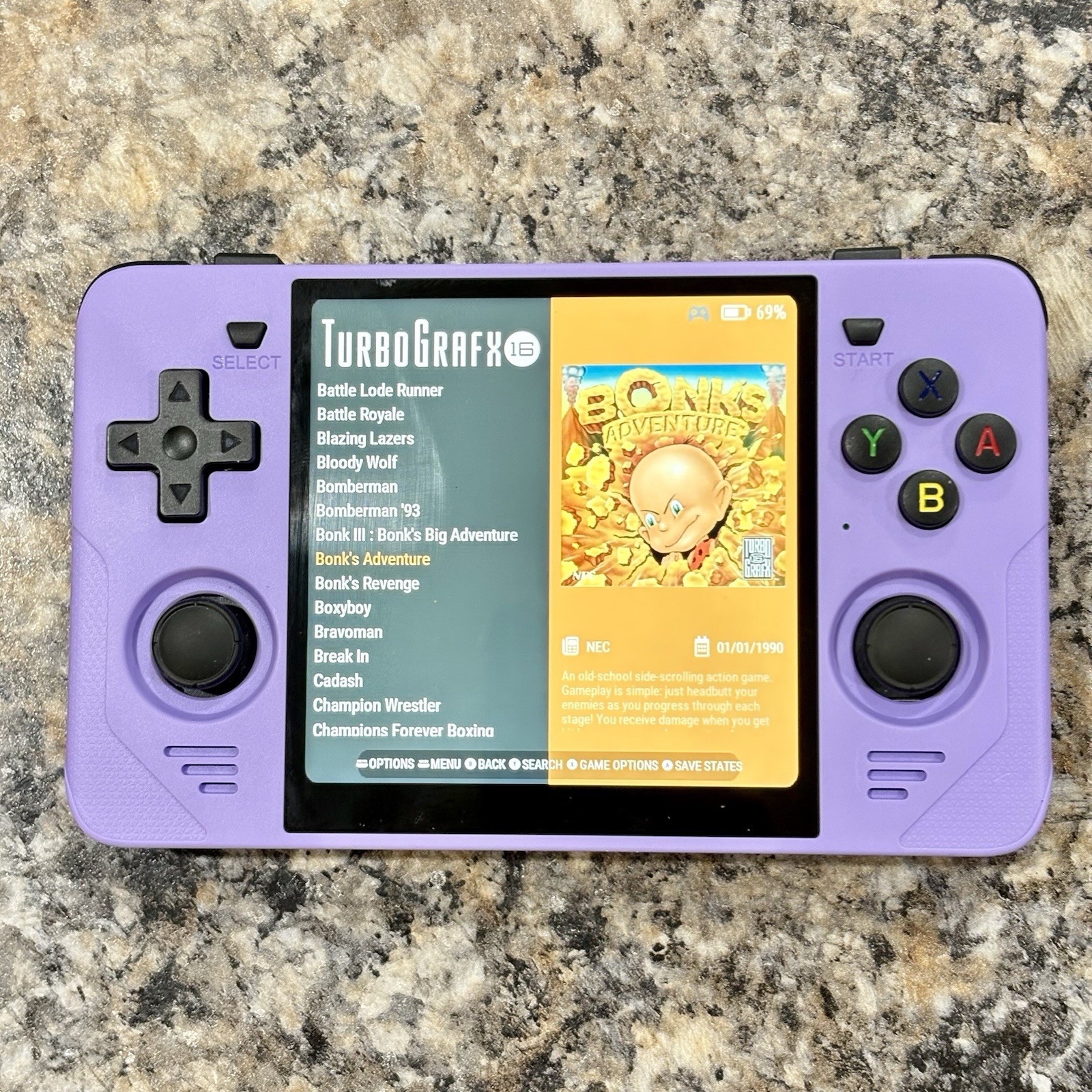 New PowKiddy RGB30 Gaming Handheld New 64GB Card Custom Loaded Ready To Play