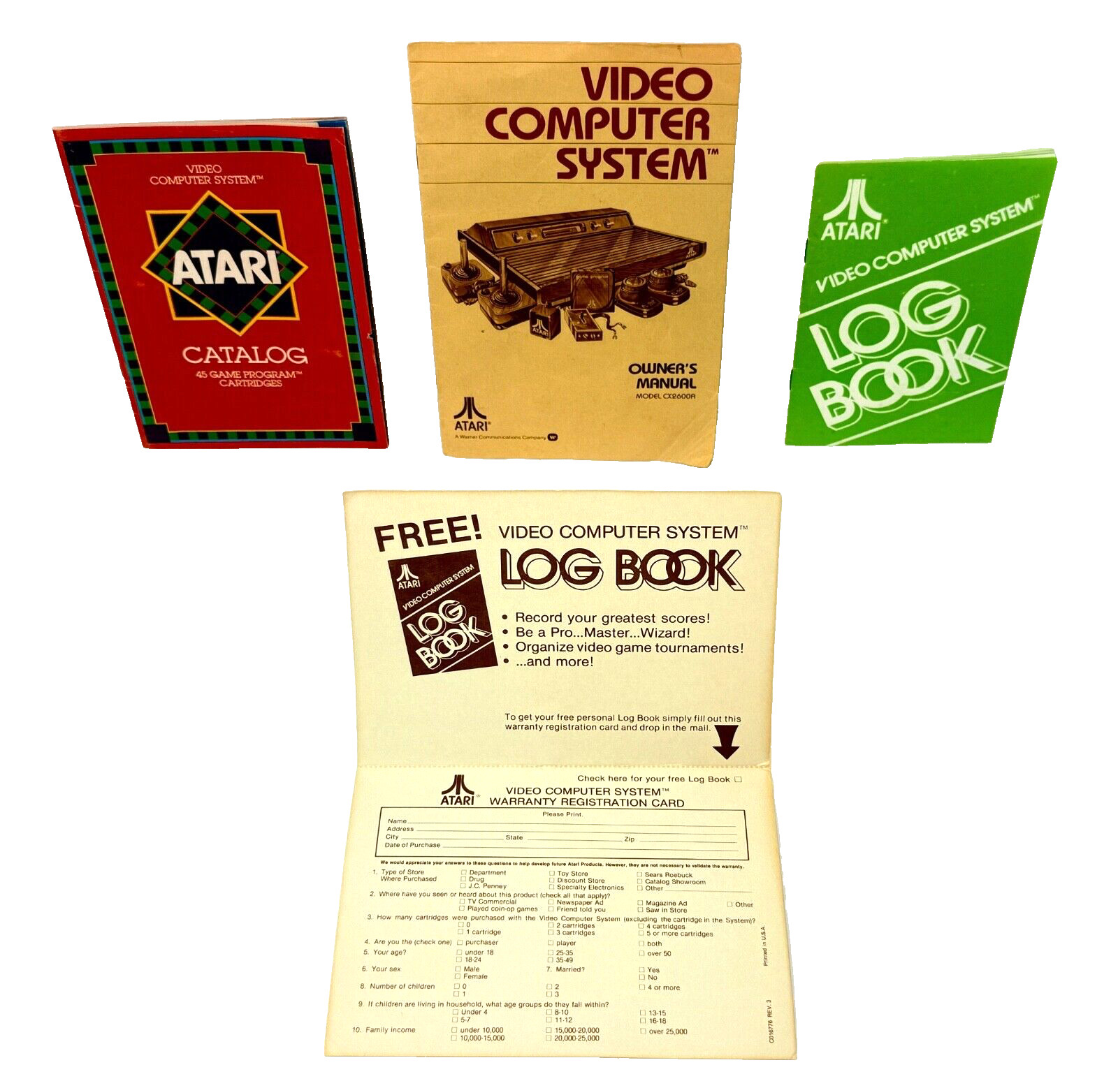 RARE Made in 🇺🇸 SUNNYVALE, USA Atari CX 2600 9-Game Bundle COMPLETE in Box CIB