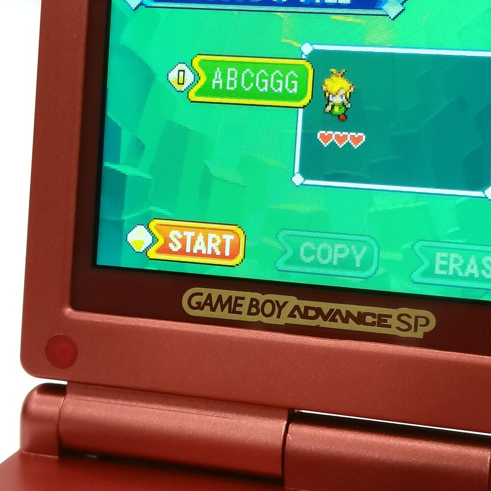 Game Boy Advance SP Red HD IPS V5 LCD Backlight Console 720×480