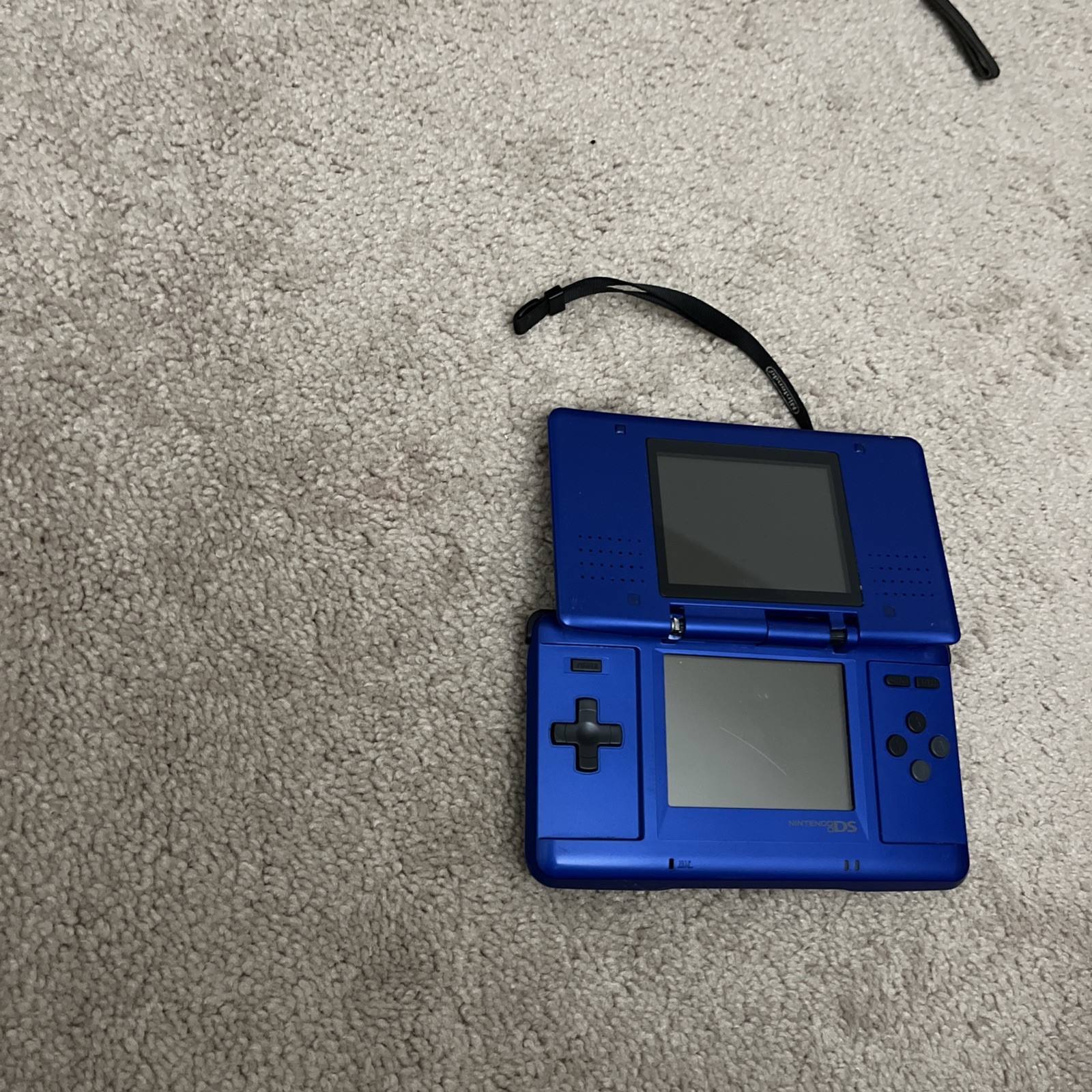 Original Nintendo DS Handheld System Blue Untested No Charger Stylus Loose Hinge