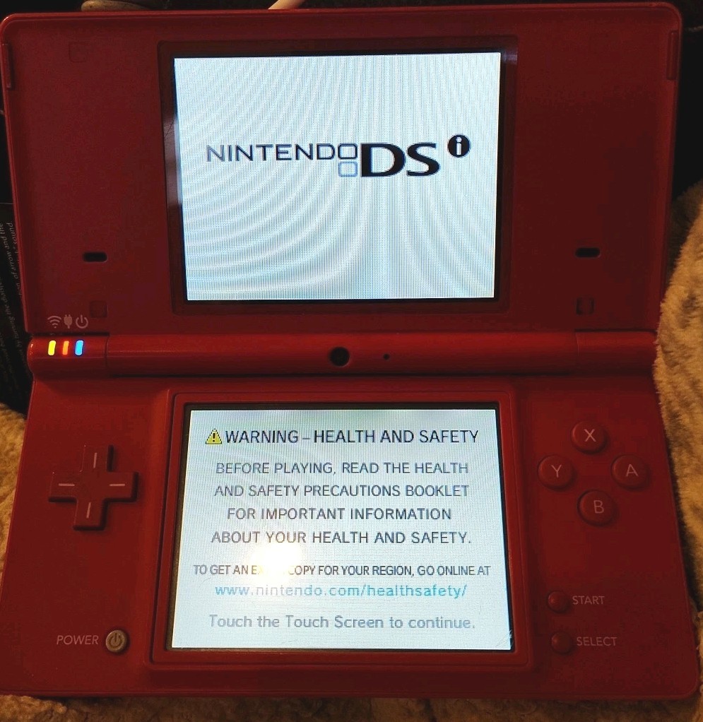 Nintendo DSi Red Console Tested & Working Charger Included No Stylus