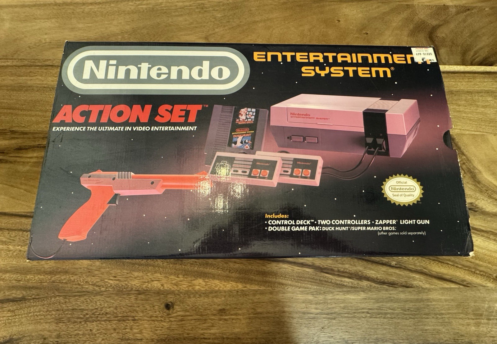 Nintendo NES Action Set System Near Complete In Box CIB Tested With Super Mario