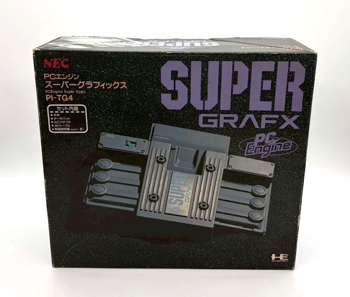 NEC PC Engine SuperGrafx PI-TG4 Console -CIB- Controller & Game NTSC-J Japan#530