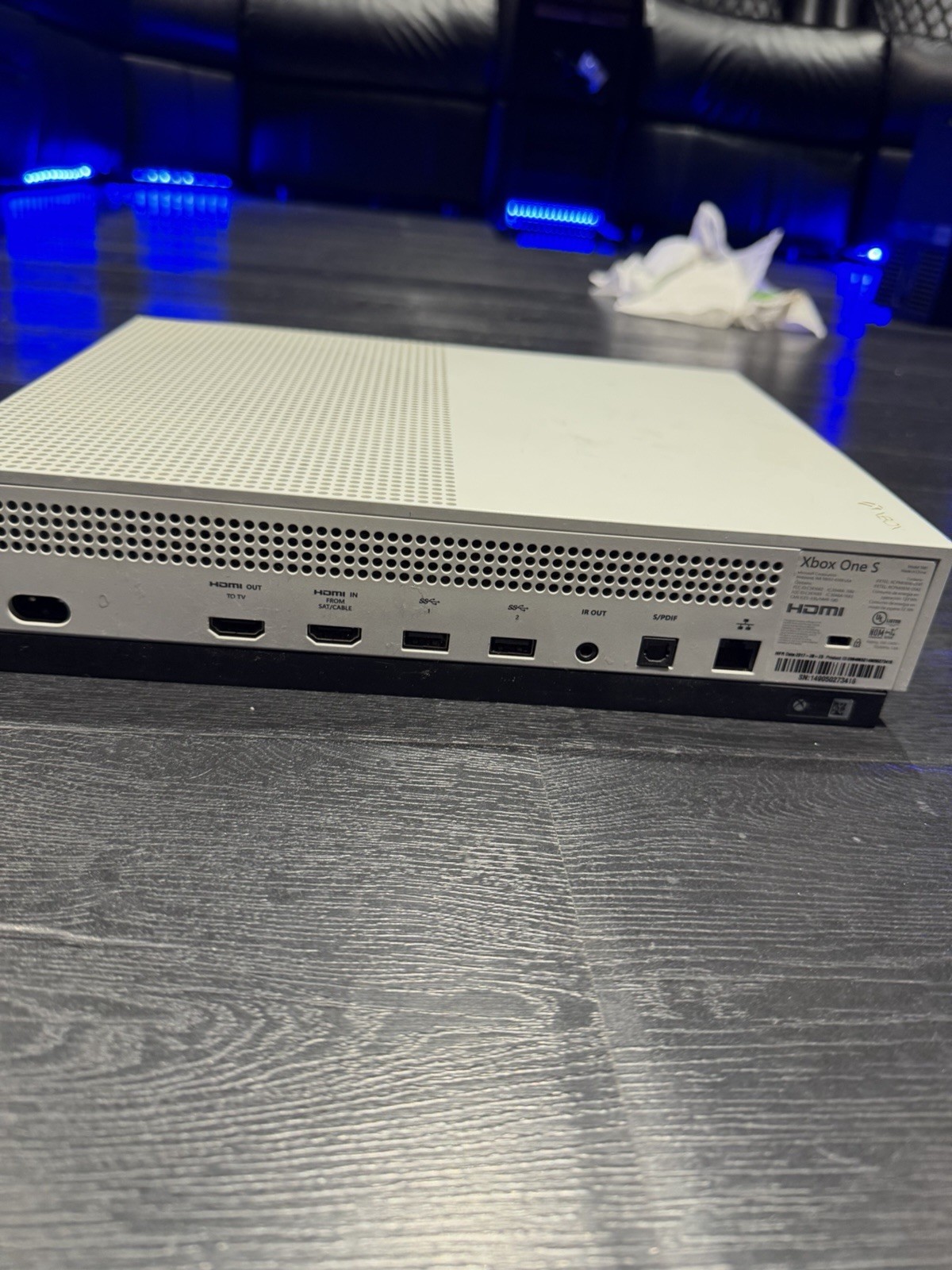 Lightly used white Xbox One S With HDMI cord, power cord