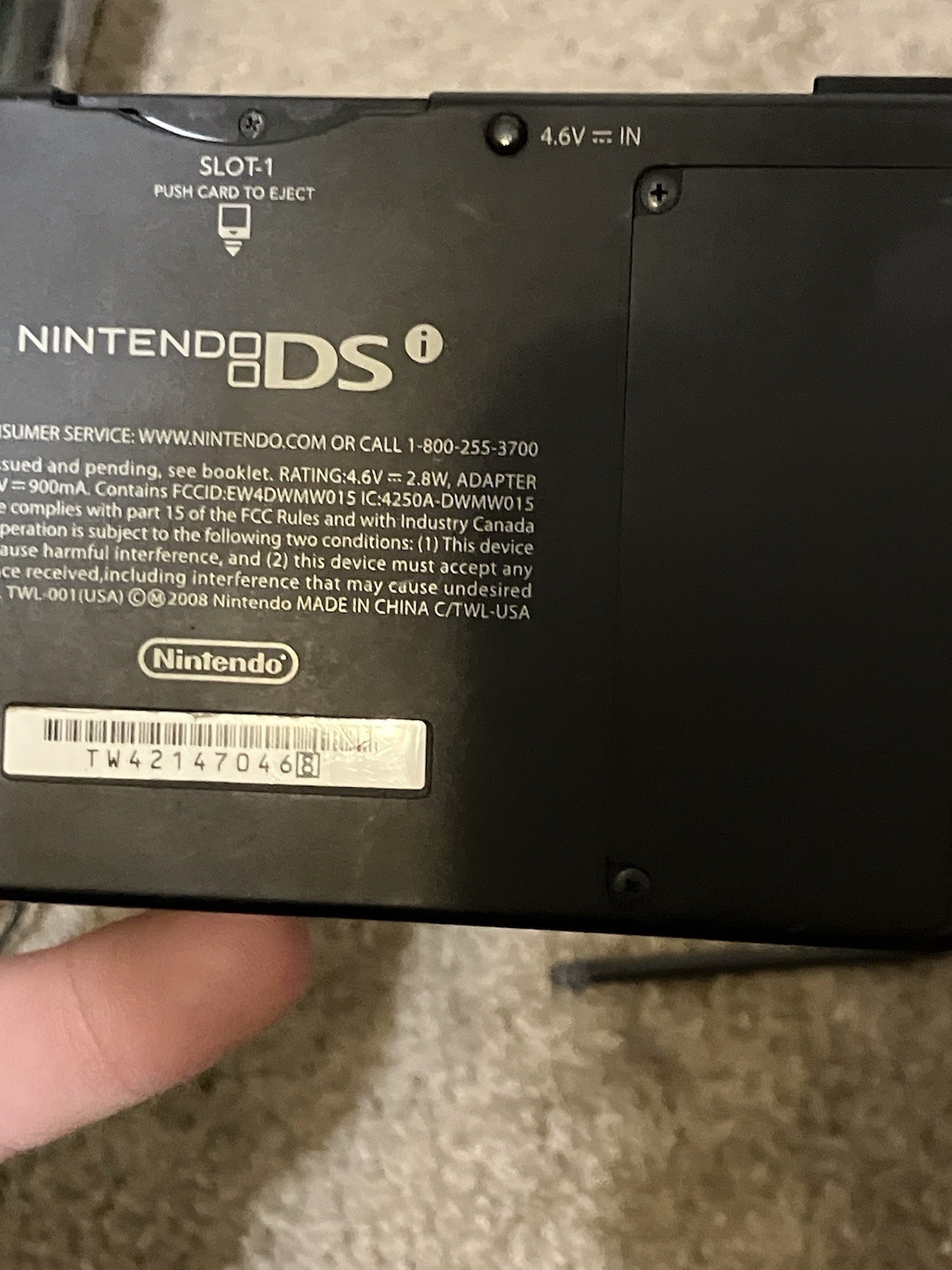 Authentic & Tested Nintendo DSI Console With Charger And 1 Game, Read