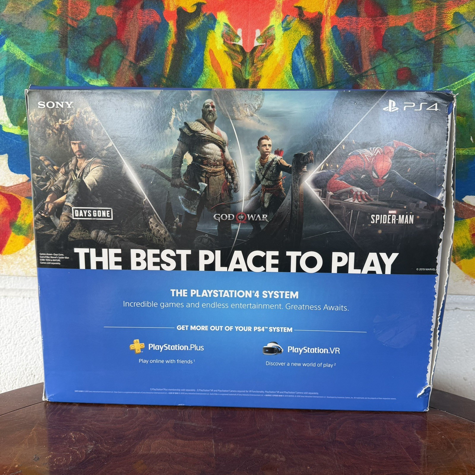 Sony PlayStation 4 Slim 1TB Black PS4 Console CUH-2215B w/ Controller READ DESC.
