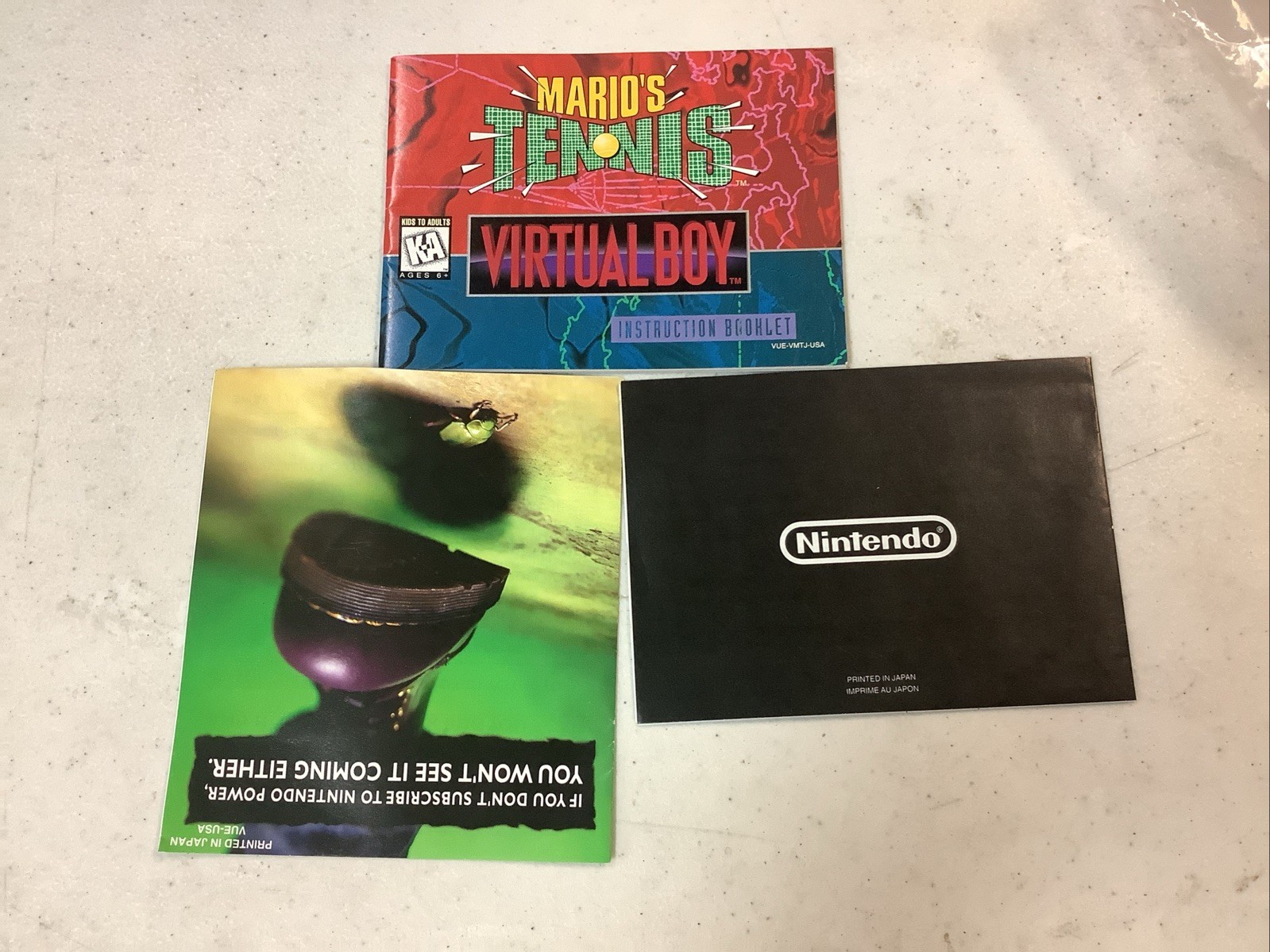 Nintendo VUE-S-RA01 Virtual Boy Console – Red/Black CIB Manual Reg Card No Game