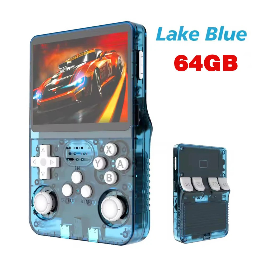 R36S Retro Handheld Game Console Linux System 3.5-inch IPS Screen Video Pl