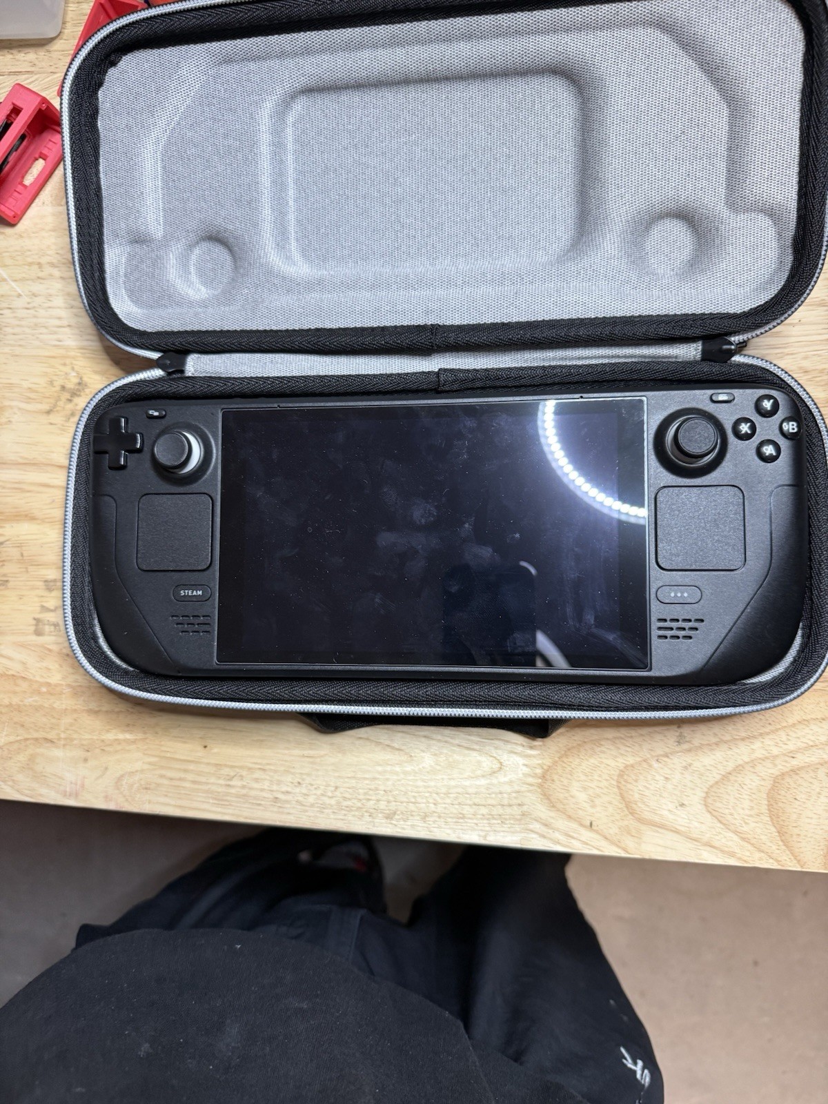 Valve Steam Deck Black Handheld System Touchscreen USB-C w/ Carrying Case