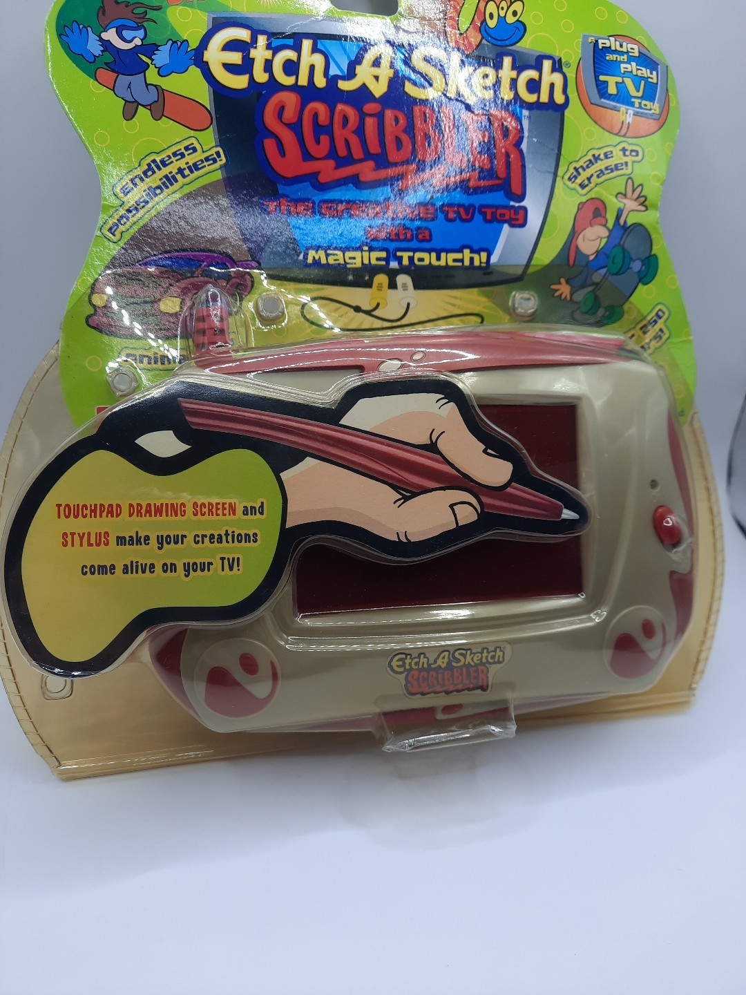 Etch A Sketch Scribbler 2005 RC to TV with Attached Pen New In Package