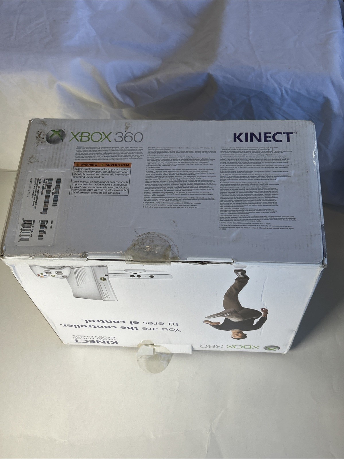 Microsoft Xbox 360 Special Edition Kinect Sports 4GB White Console 1439 W Box