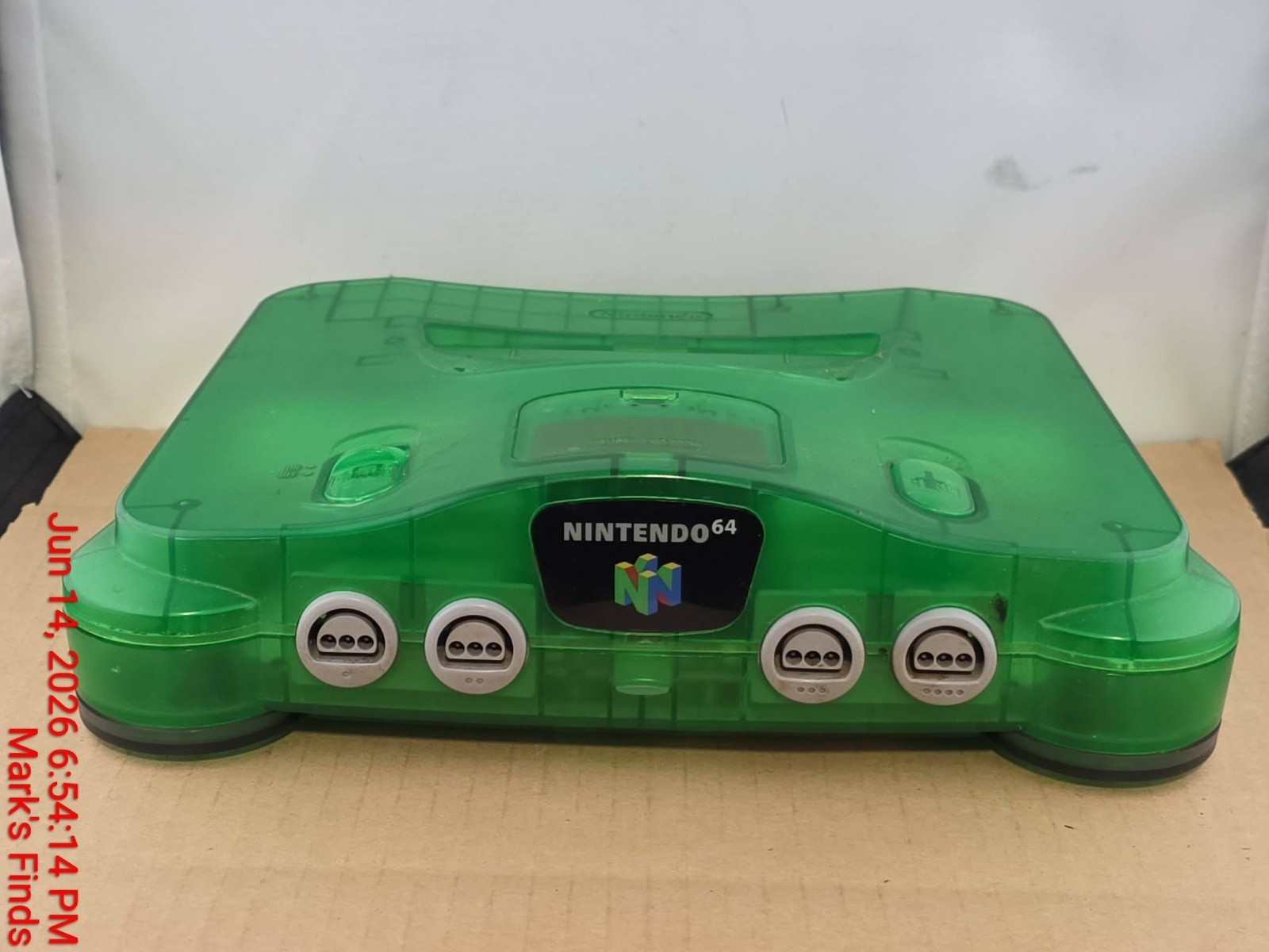 Nintendo 64 N64 Jungle Green Donkey Kong Console Bundle W/ Expansion Pak Tested