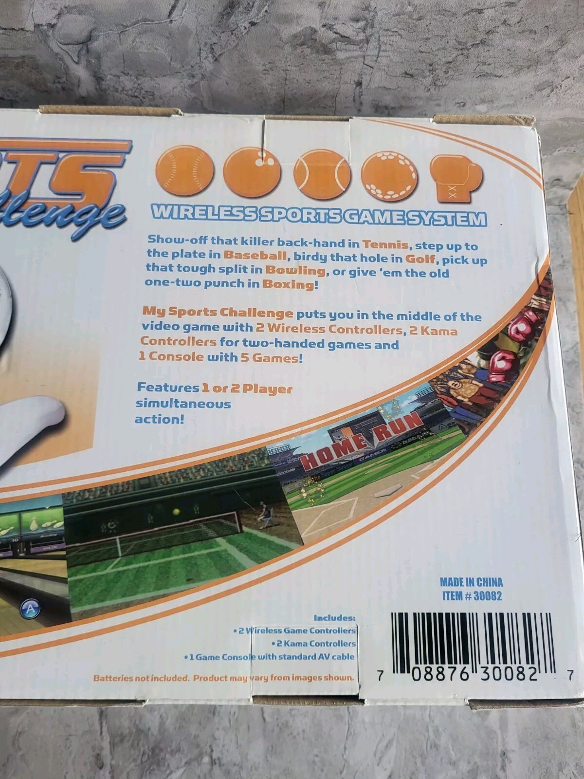 My Sports Challenge Wireless Sports Game System Five Games Set for 2 Players NEW