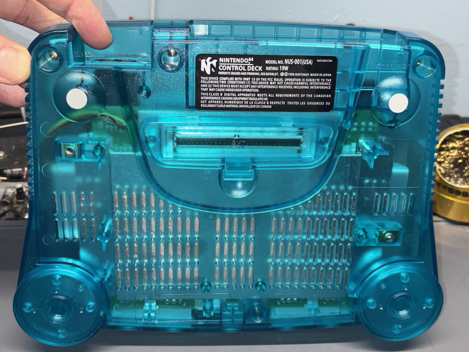 Ultimate Advanced RGB N64 Ice Blue Recap Deblur IGR Nintendo 64 Region