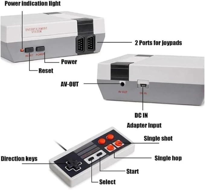 Retro Gaming Console with 620 Built-in Games Classic Gaming Console
