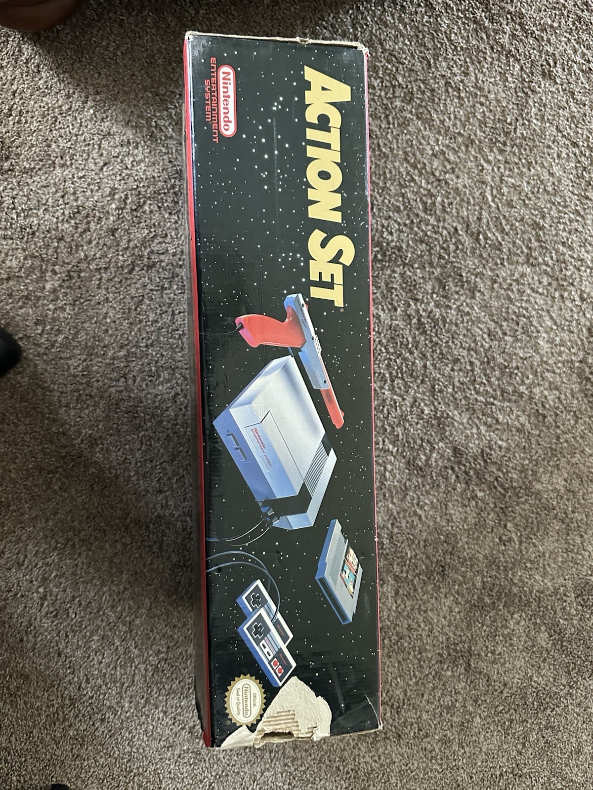 NES Nintendo System Action Set Bundle Complete w/Box NES-001
