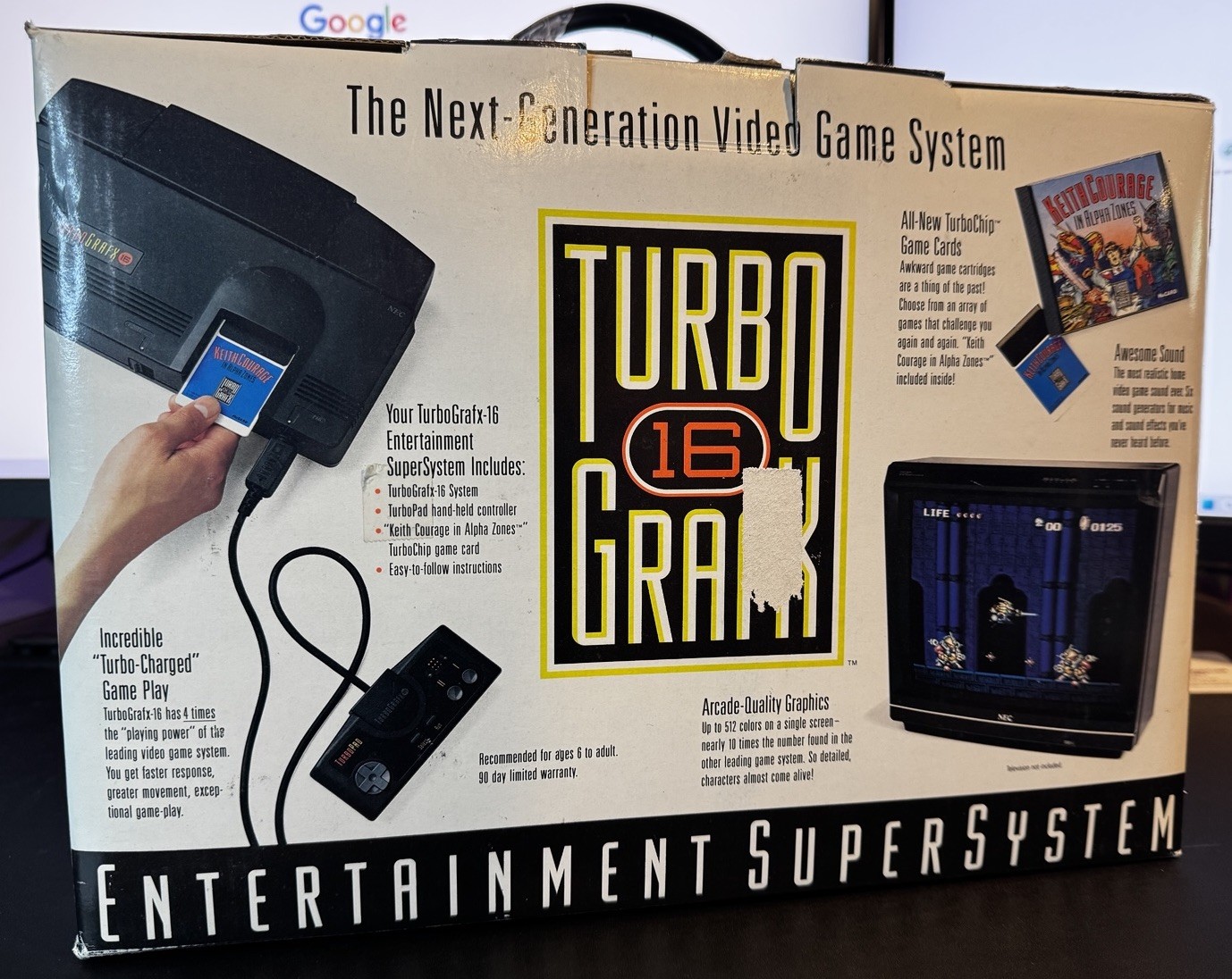 TurboGrafx-16 Console w/ ORIGINAL Receipt! – Missing game