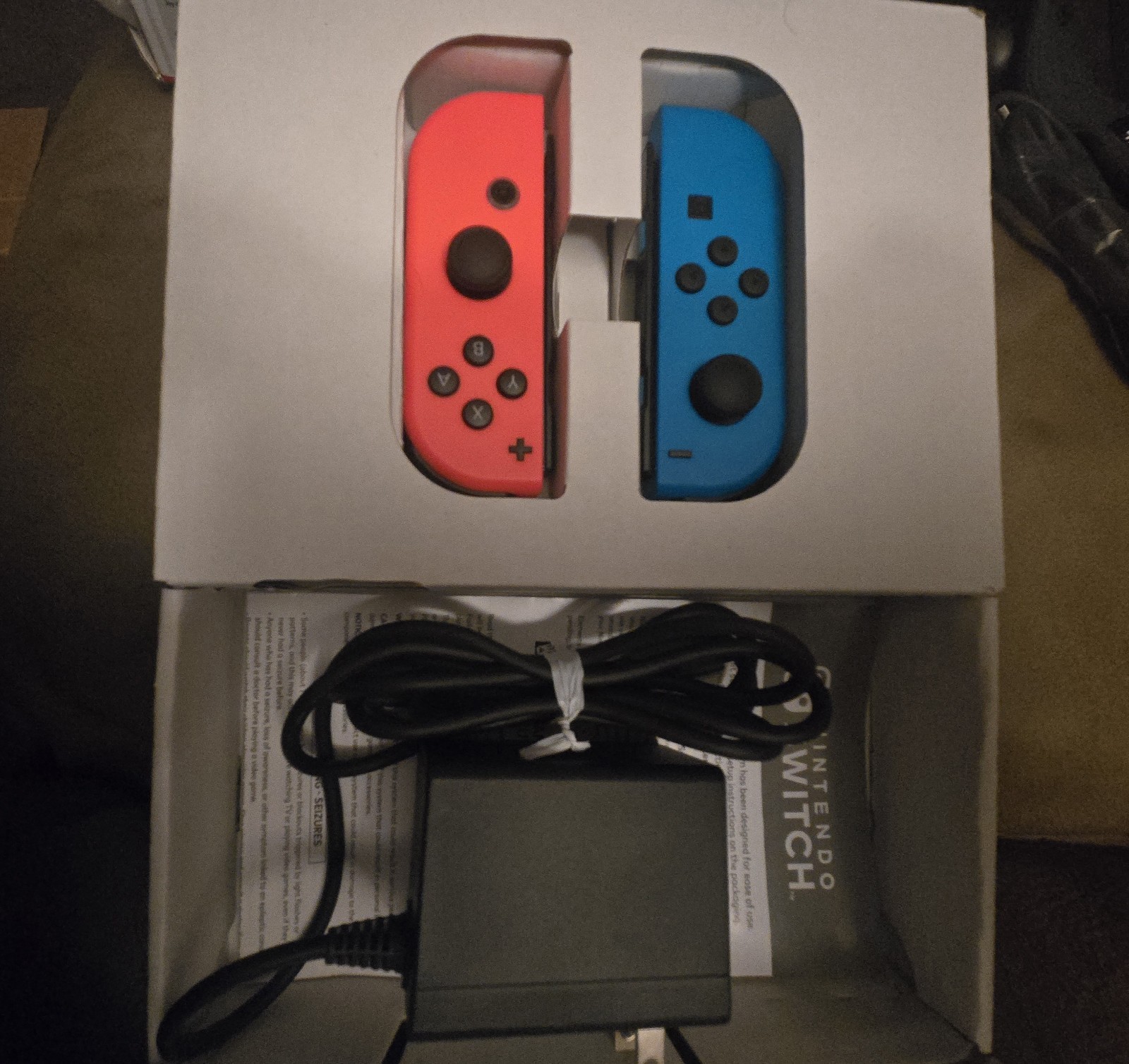 Nintendo Switch OLED Model HEG-001 Handheld. – 64GB – Black/Neon Red/Neon Blue
