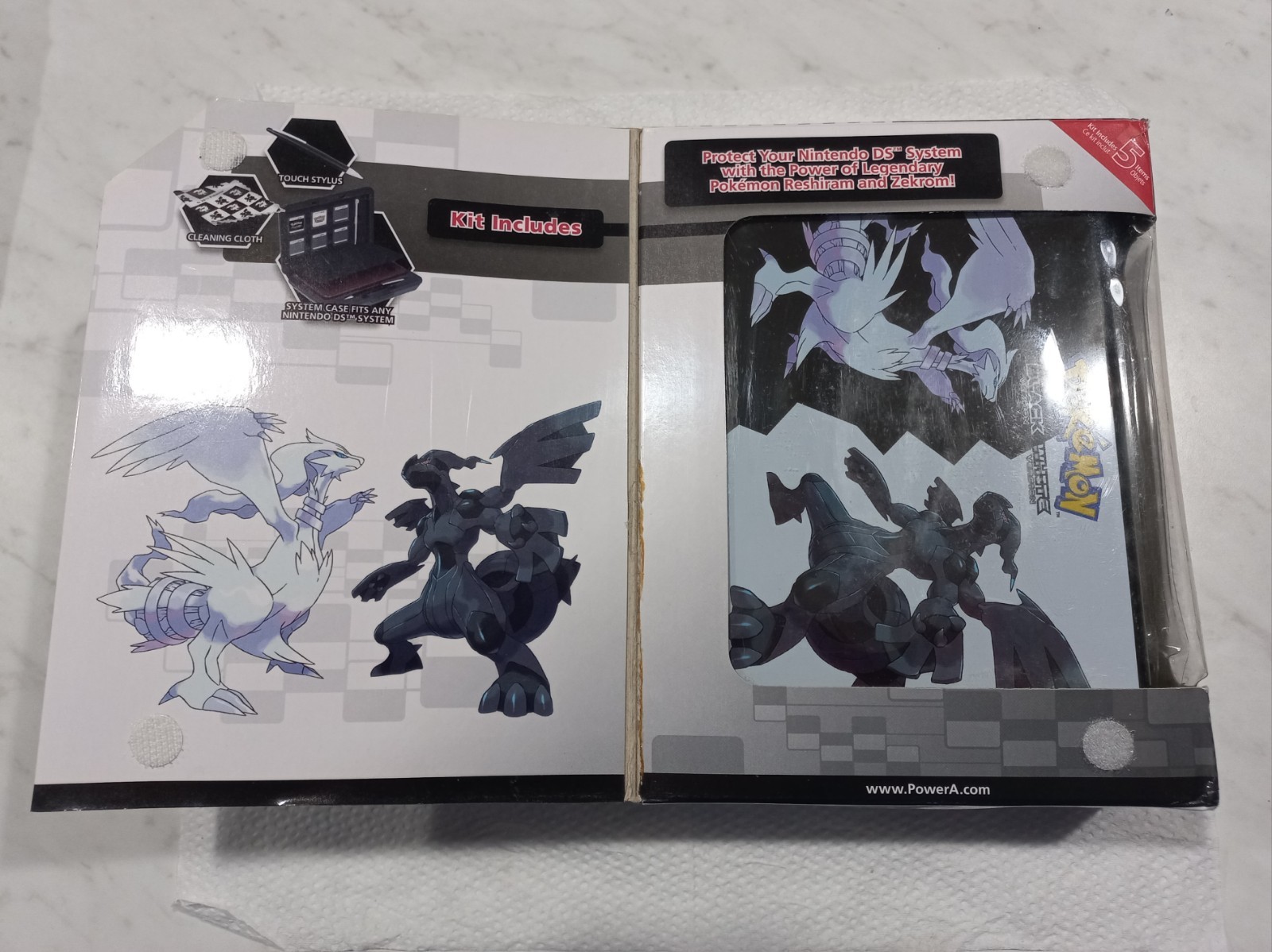 Nintendo DSI Pokemon Black Zekrom Edition with Hard Cover and Pokemon Black 2