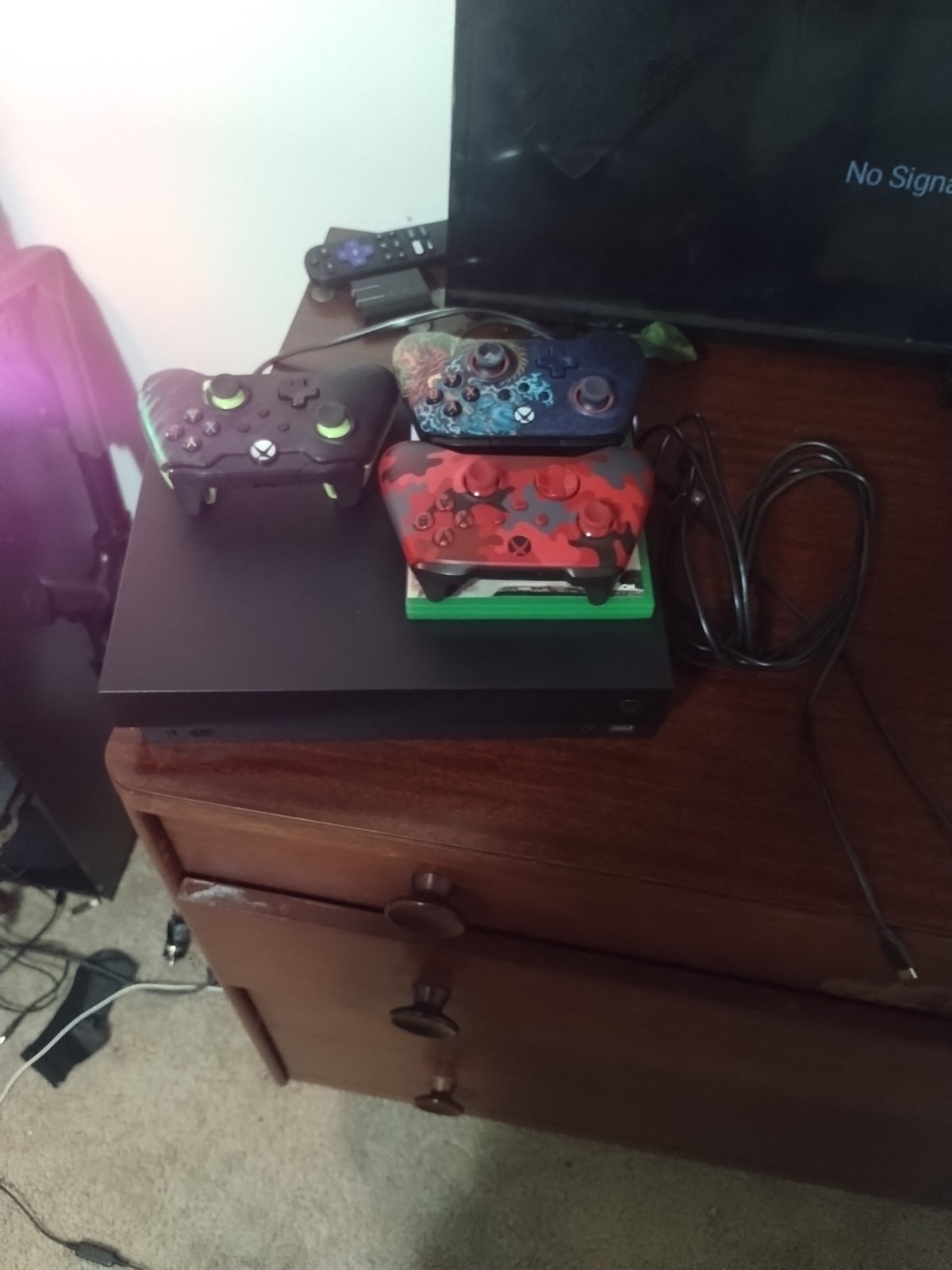 Xbox One X Three Controllers All Cords Are There And Call Of Duty Black Ops 6