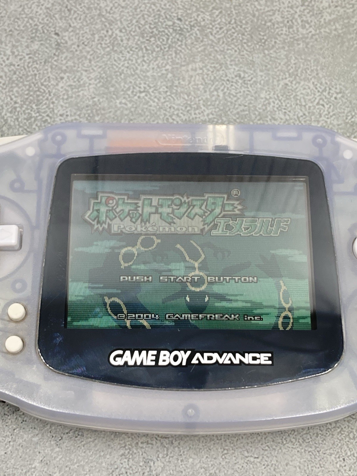 Nintendo Game Boy Advance AGB-001 Console Milky blue tested 0601-401