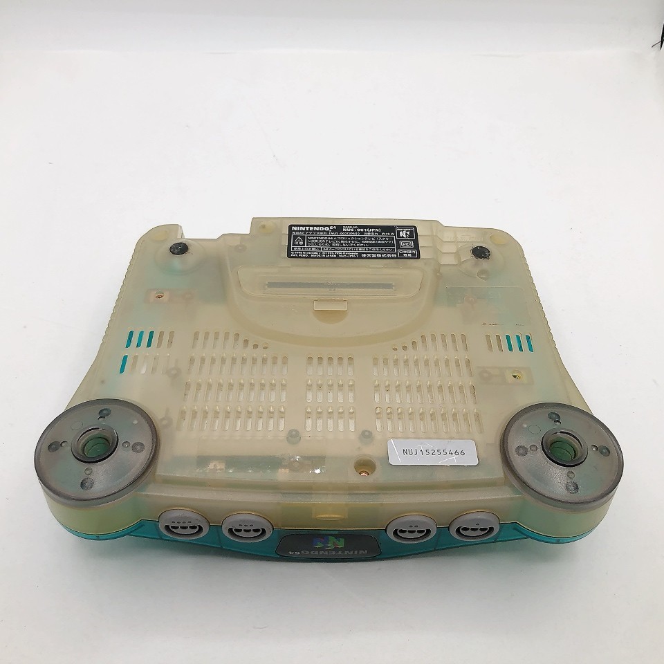 Nintendo 64 Console only Clear Blue N64 Made in Japan Tested