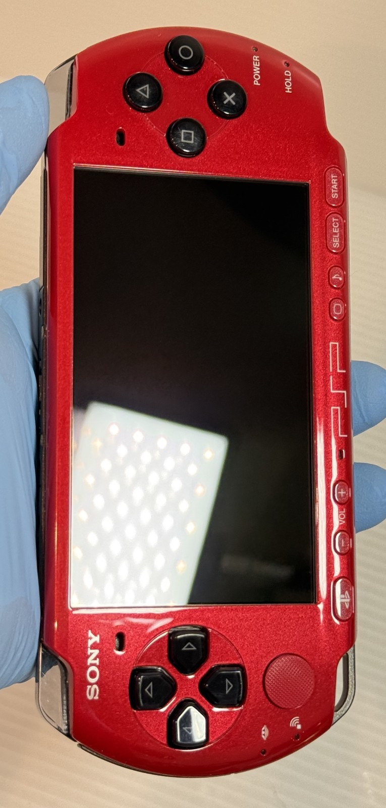 Sony PSP-3000 Console Red Black VALUE PAK Region Free w/2GB, Pouch – Excellent