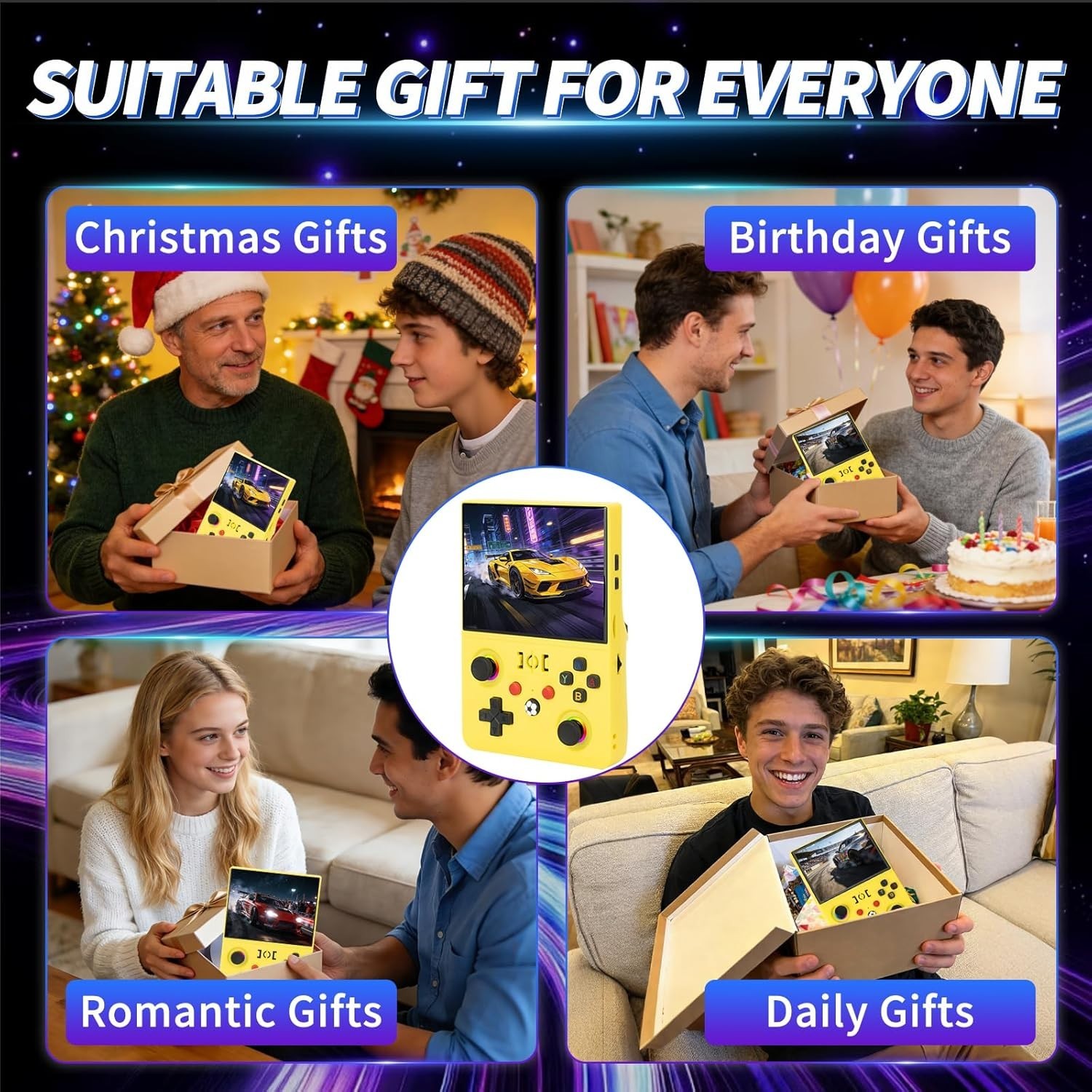 4.5 Inch R36MAX Ⅱ Handheld Game Console – 64GB & Ergonomic Design, Gift Ready