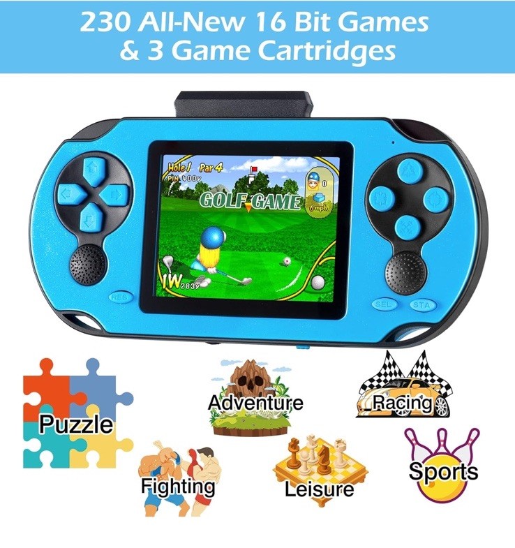 Classic Retro Handheld Gaming System – 230 Games,