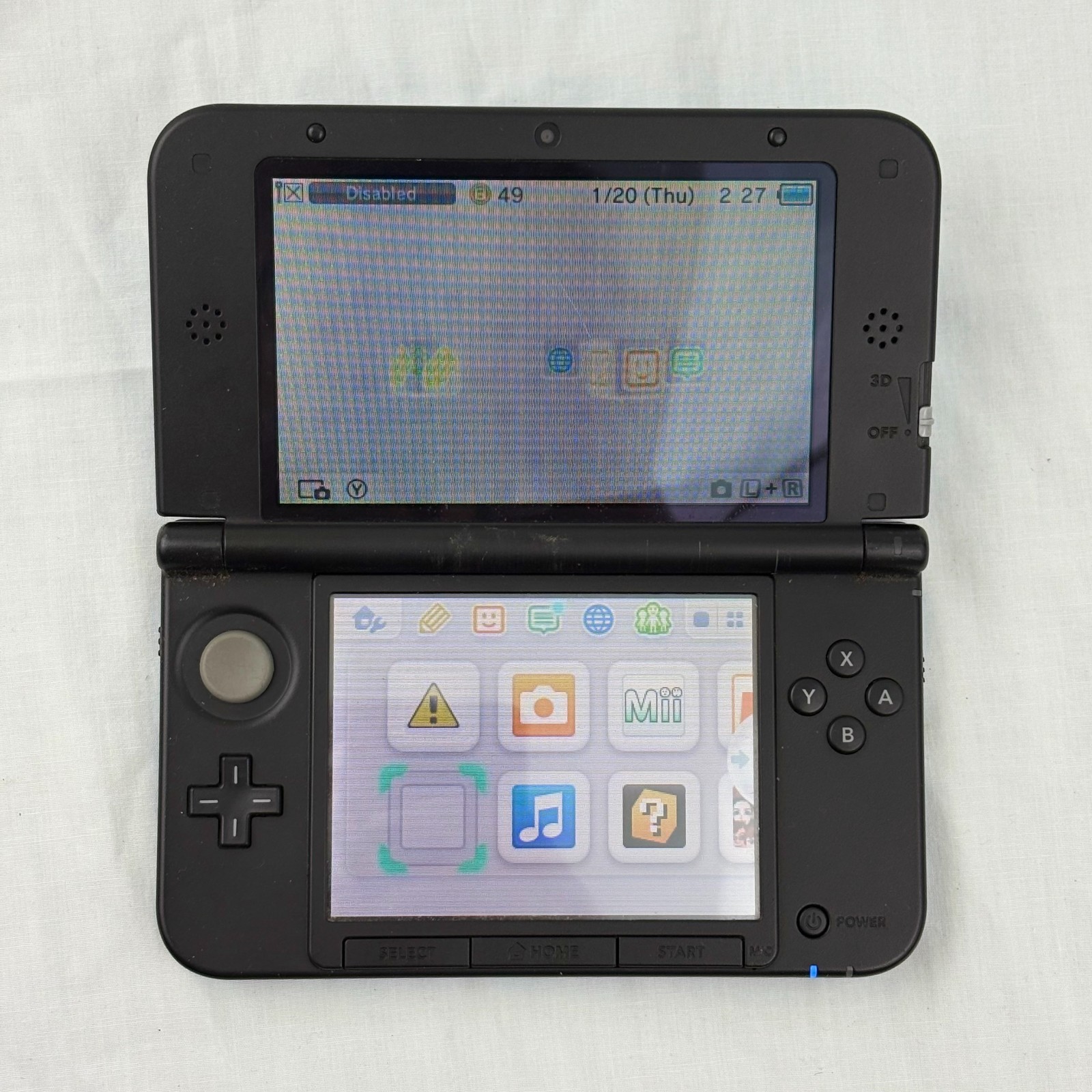 Nintendo 3DS XL Handheld Console – Blue/Black (SPR-S-BKAB-USZ)-Read description