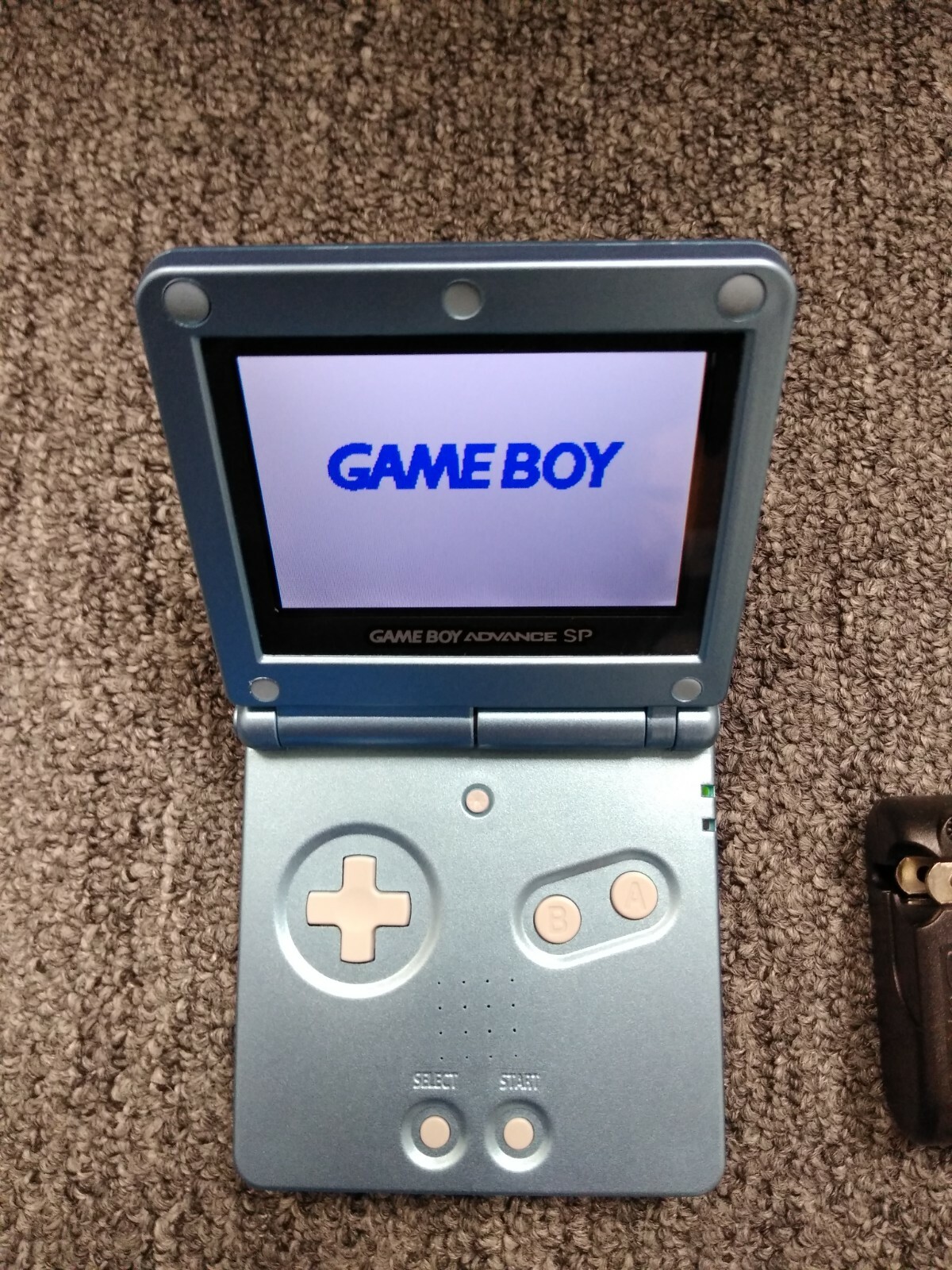 Nintendo Game Boy Advance SP AGS 101 Pearl Blue Bright Version Backlit