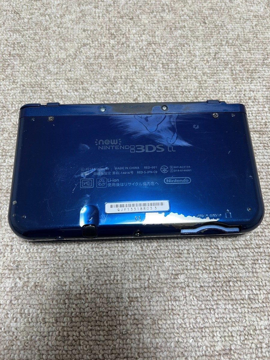 New 3DS LL XL Metalic blue Japan Nintendo Console region Japanese B814