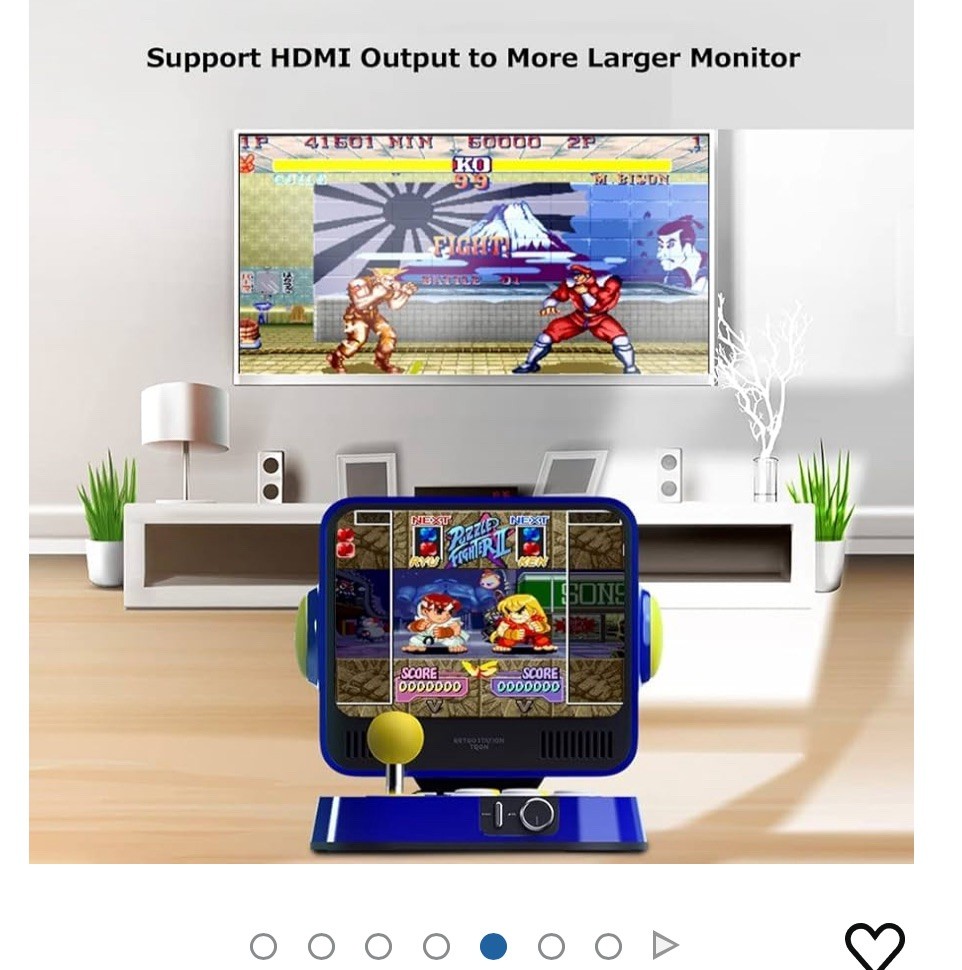 CAPCOM TRON RETRO STATION Game Console 5 Mega Man And 5 Street Fighters G2U