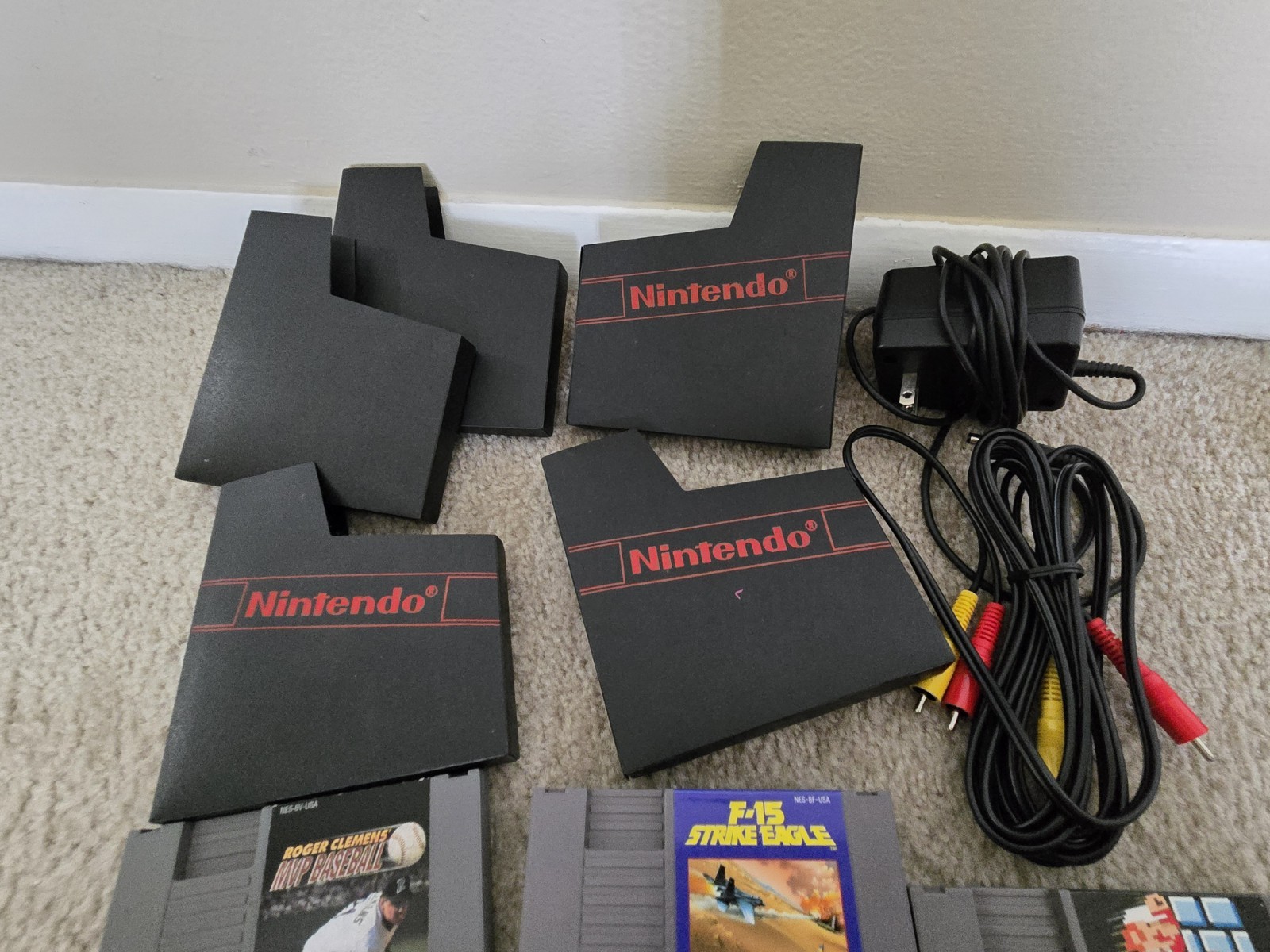 Nintendo NES Action Set Home Console Complete In Box With 6 Games, 2 Controllers