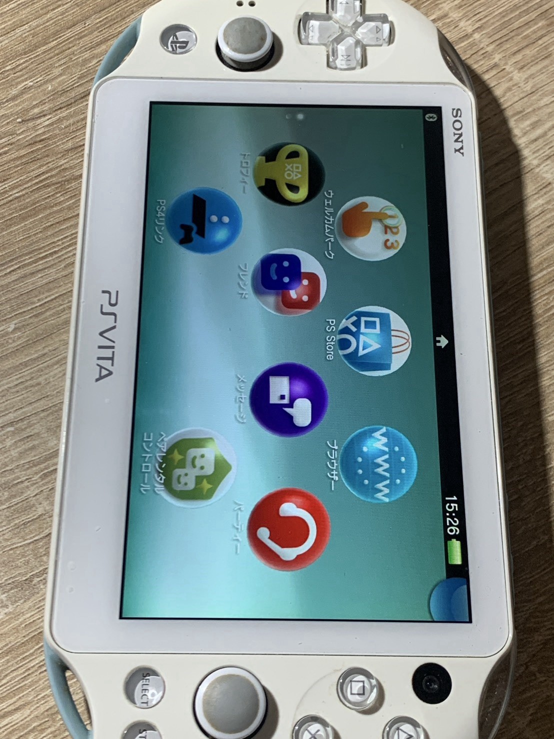1313 PlayStation PS Vita PCH-2000 Light Blue White Good TESTED