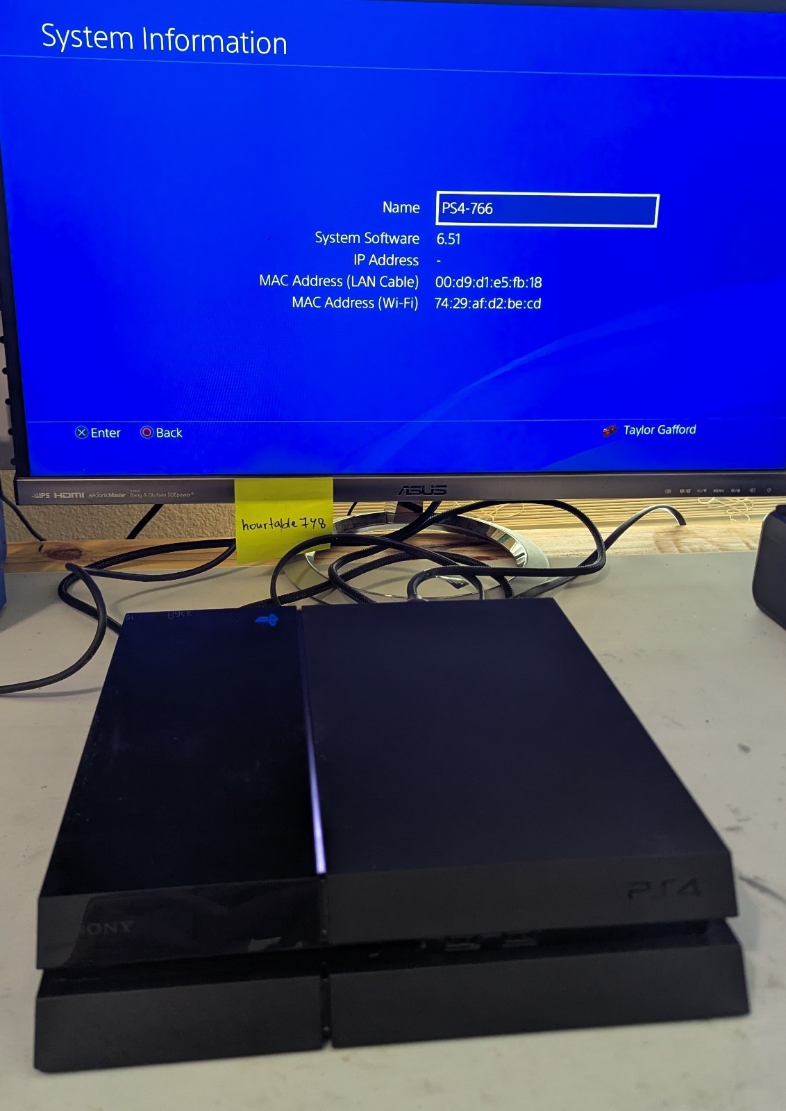 LOW FIRMWARE 6.51 Sony PlayStation 4 500GB Gaming Console – Black CUH-1115A