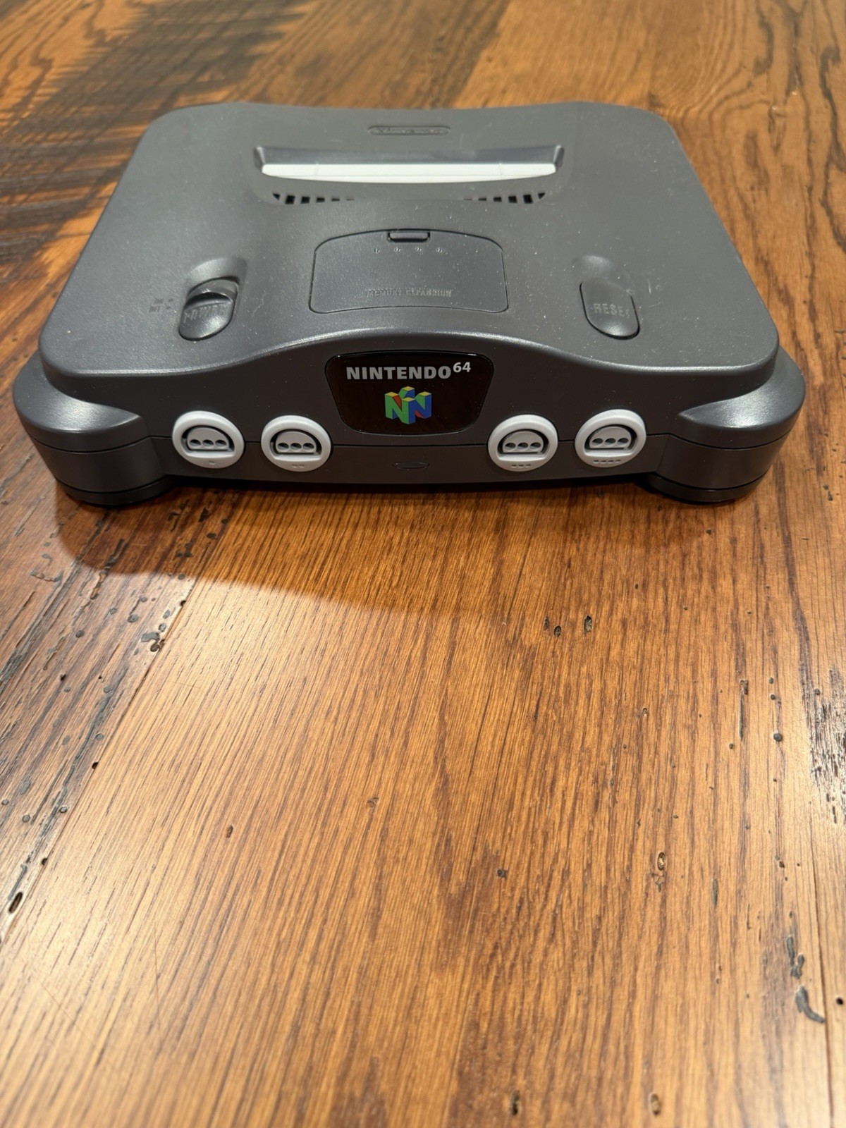 Nintendo N64 Home Console 1996 Charcoal Gray NUS-001 Controller and All Cables