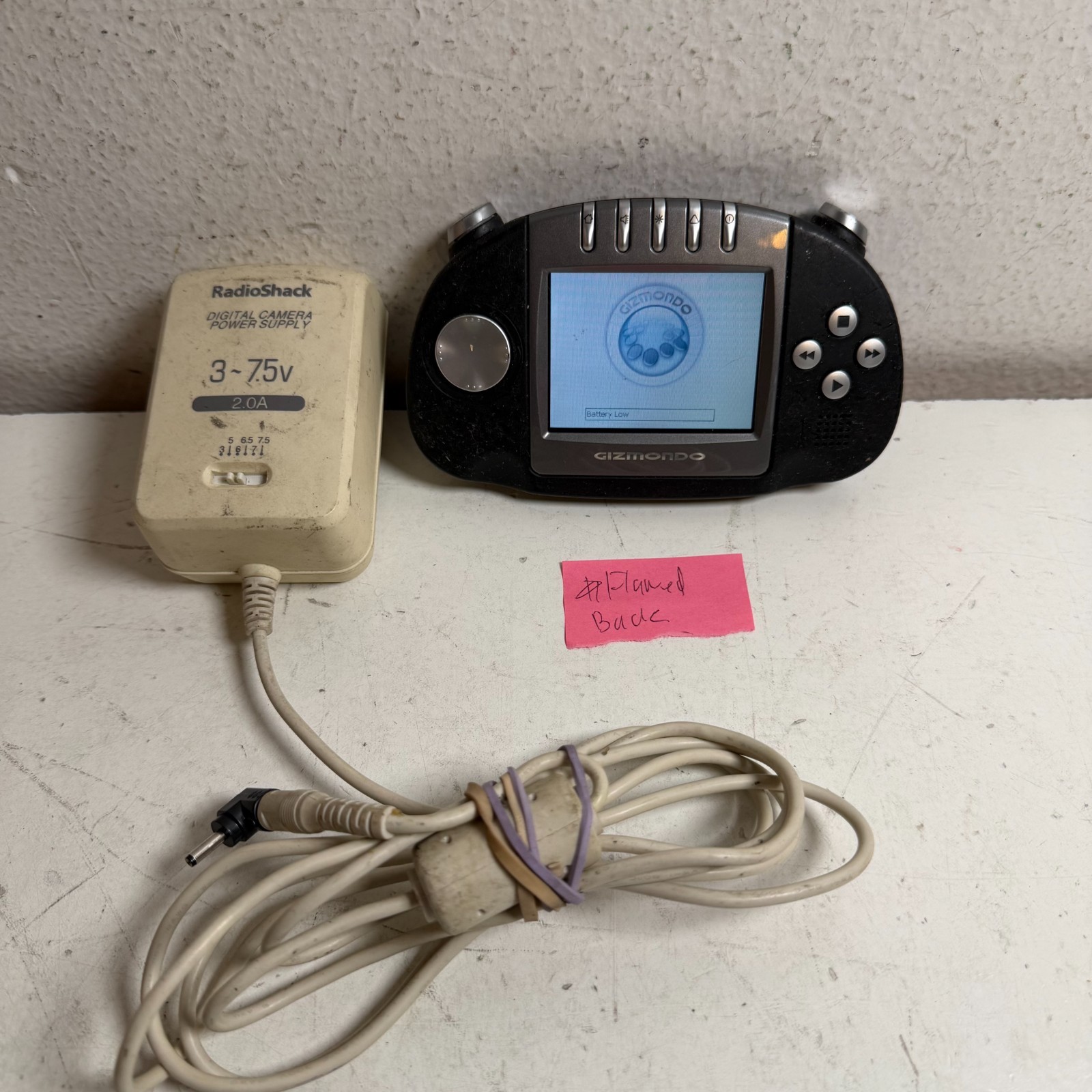 Vintage Gizmondo GZ020 Black 2.8″ LCD Bluetooth Camera Handheld Gaming Console