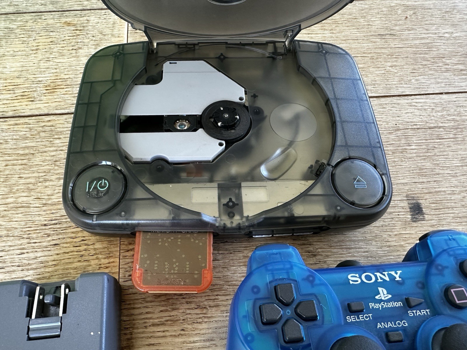 Custom Smoke Clear PSOne Game System PS1 Playstation 1 Game Console Slim