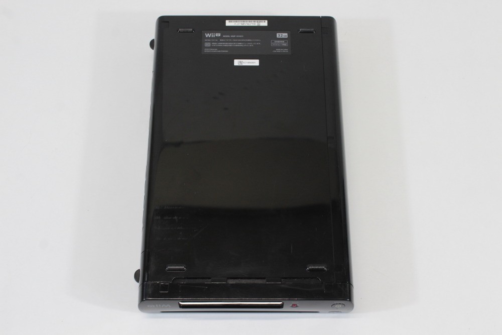 Nintendo Wii U Black Console 32GB AC Gamepad Stand & Charger NTSC-J Japan TESTED