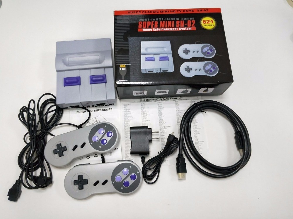 Super Mini SN-02 HDMI Output 8Bit Retro Video Game Console Built-In 821 Games