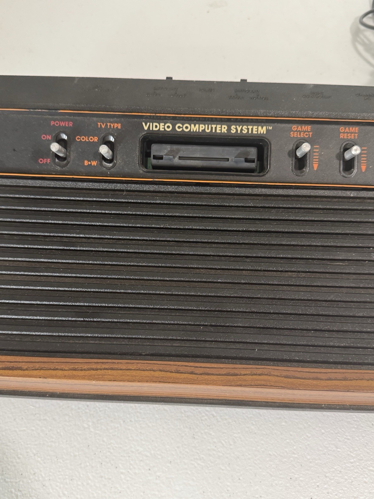 Atari 2600 Console CX2600 Wood Grain UNTESTED