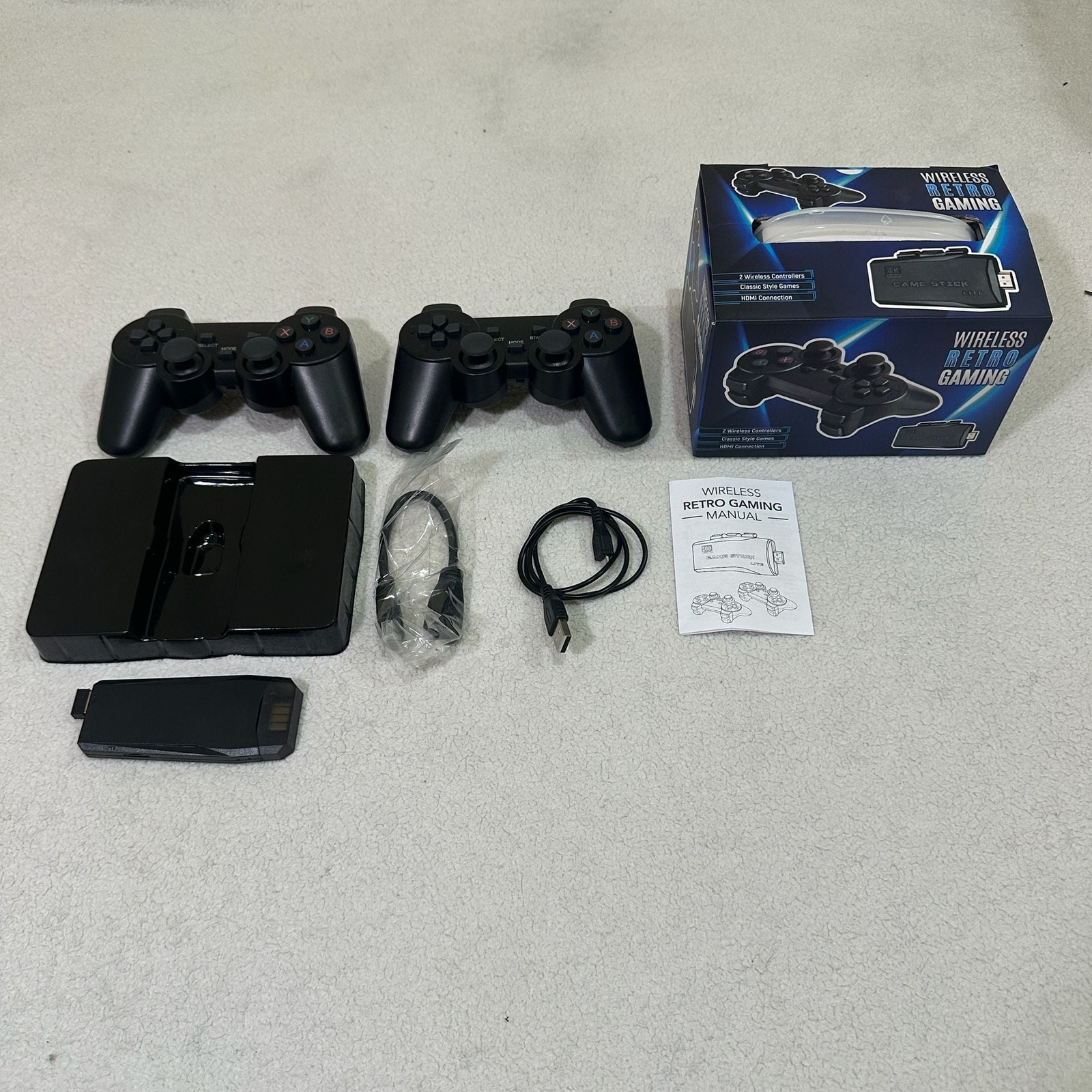 GameStick Game Stick Lite Retro Microconsole 2 Wireless Controllers 4K HDMI