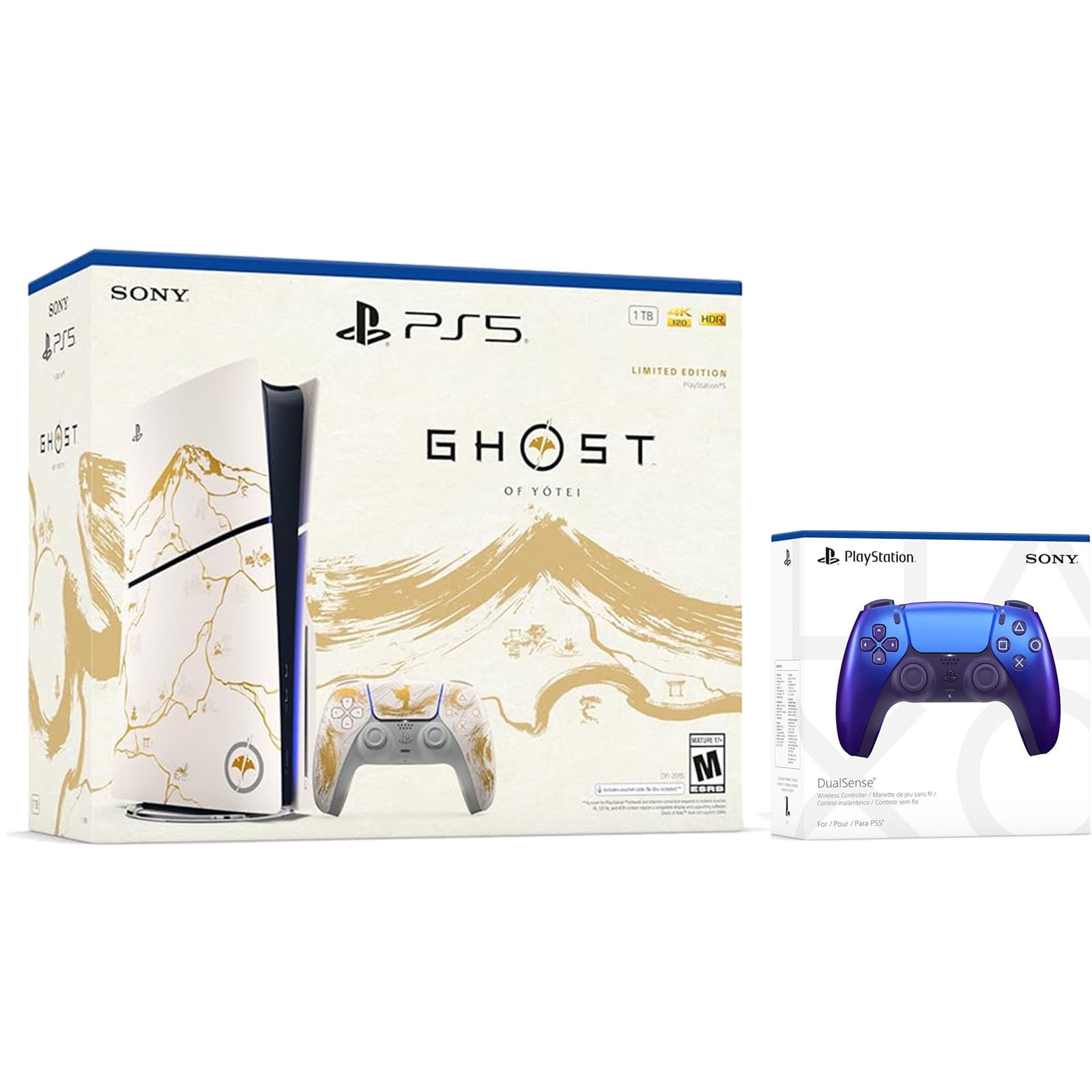 Sony PlayStation 5 Ghost of Yotei Disc + Extra Controller – Chroma Indigo