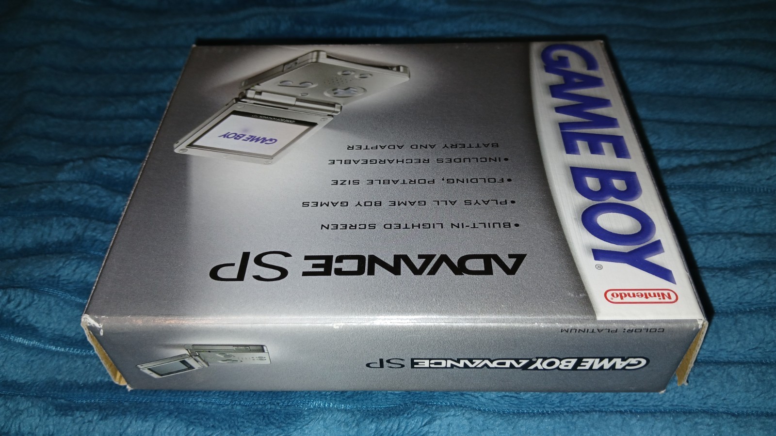 Nintendo Game Boy Advance GBA SP Platinum Near Complete In Box AGS-001 Works